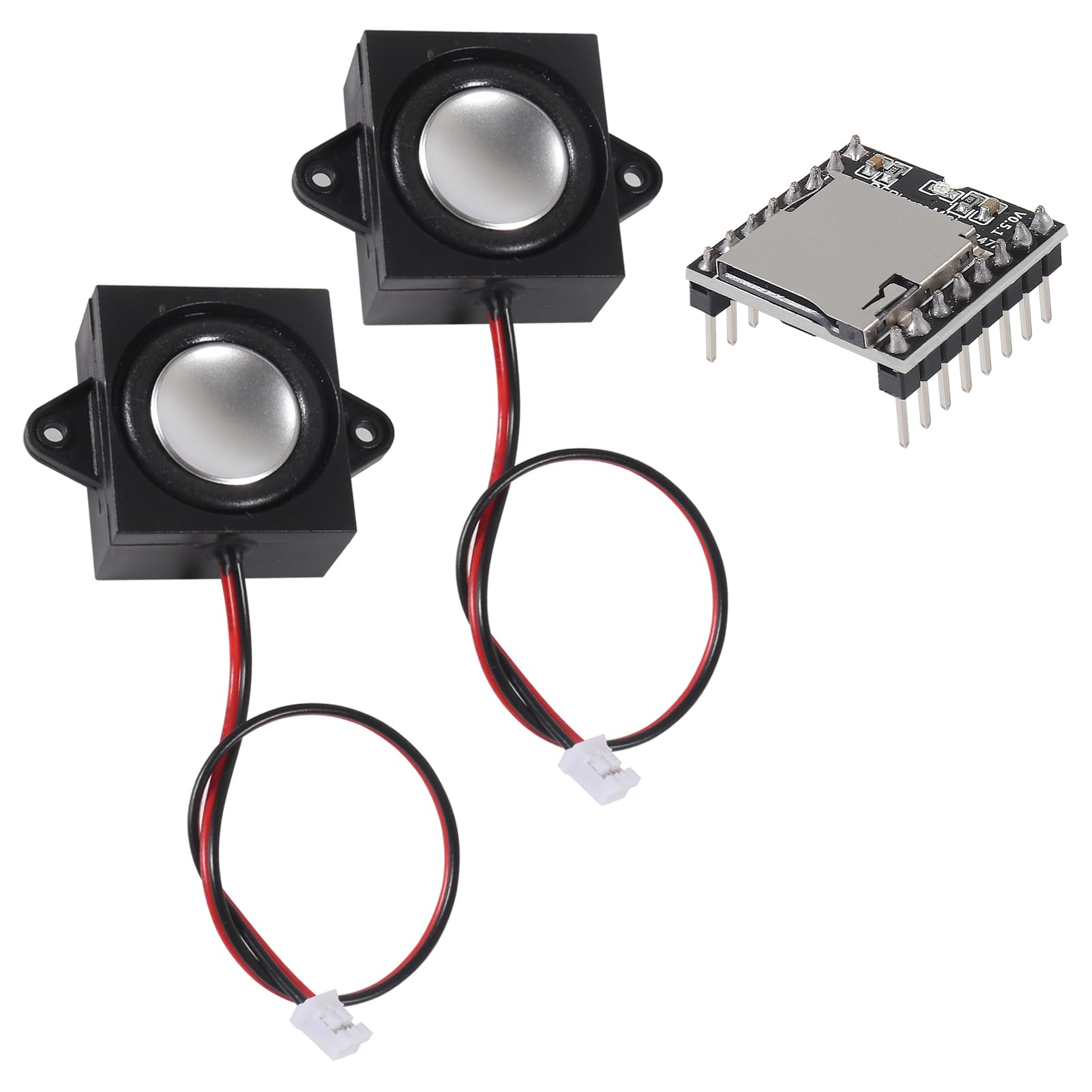 Diitao 2pcs 3 W 4 Ohm Mini Speaker Micro Speaker JST-PH2.0mm 2 pin Interface with Mini MP3 Player Module