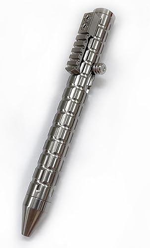 Bolígrafo de escritura de titanio EDC Gear Herramienta de camping al aire libre Rompedor de vidrio Pluma táctica, versión del trueno