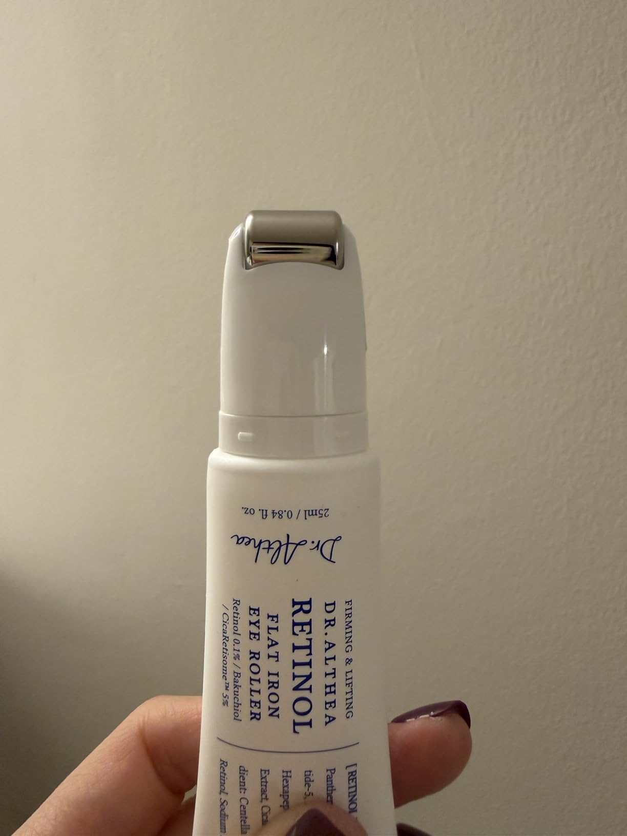 Dr.Althea Retinol Flat Iron Eye Roller | Face Lift Serum with Gua Sha Roller | Antiaging Care with Madecassoside & Centella & Hyaluronic Acid | Vegan Korean Skincare, 0.84 fl oz