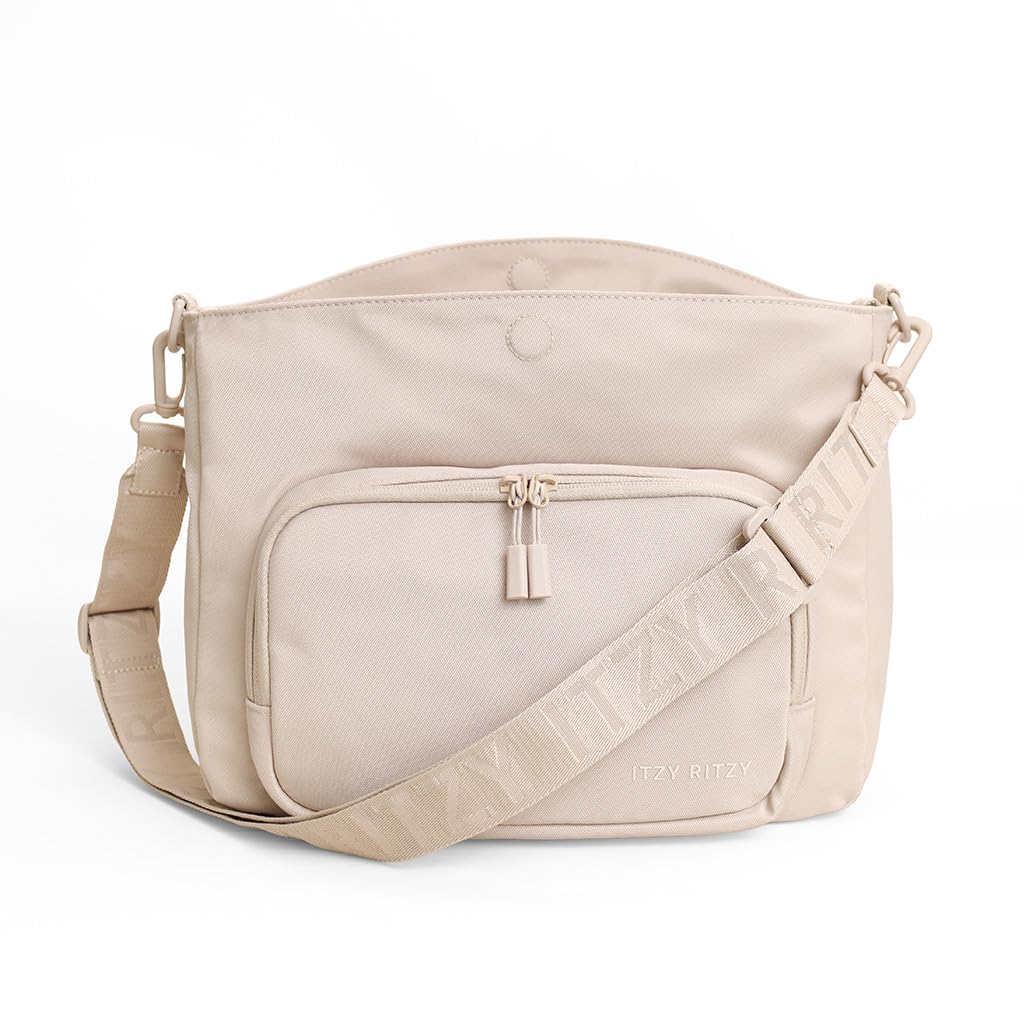 Itzy Ritzy Belong Cargo Caddy Stroller Organizer & Crossbody Bag (Toast) image 2