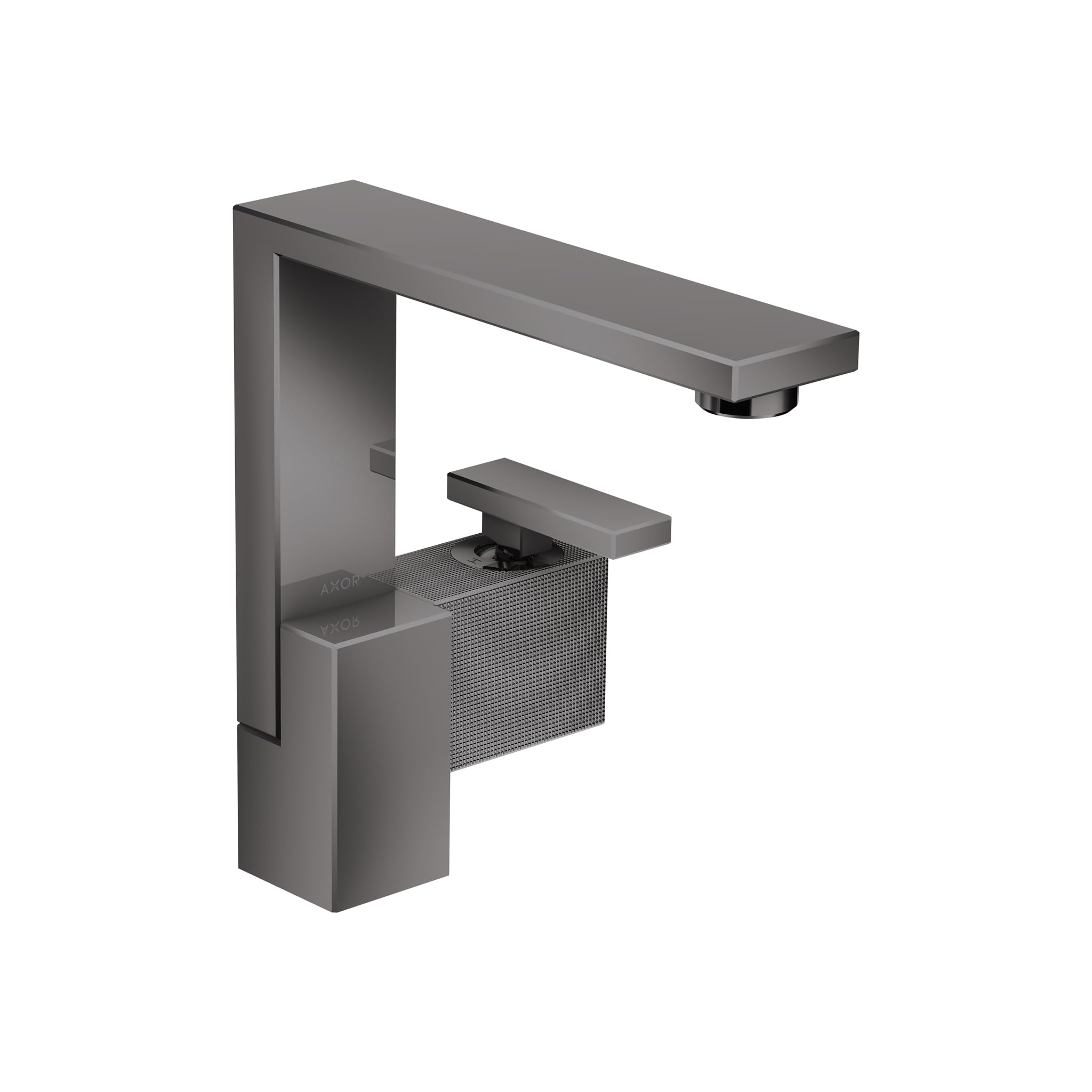 AXOR Edge Avantgarde 1-Handle 1-Hole 9-inch Tall Bathroom Sink Faucet in Polished Black Chrome 46021331