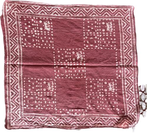 Bandana Scarf Handmade Hand Block Print Gamayun Bandana in Cream, Pumpkin and Steel - Handmade Organic Cotton Bandana block print bandana scarf