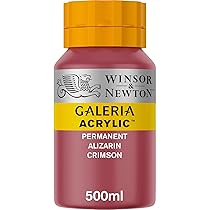 Winsor & Newton Galeria Colore Acrilico 500ml – Cremisi D’Alizarina Permanente