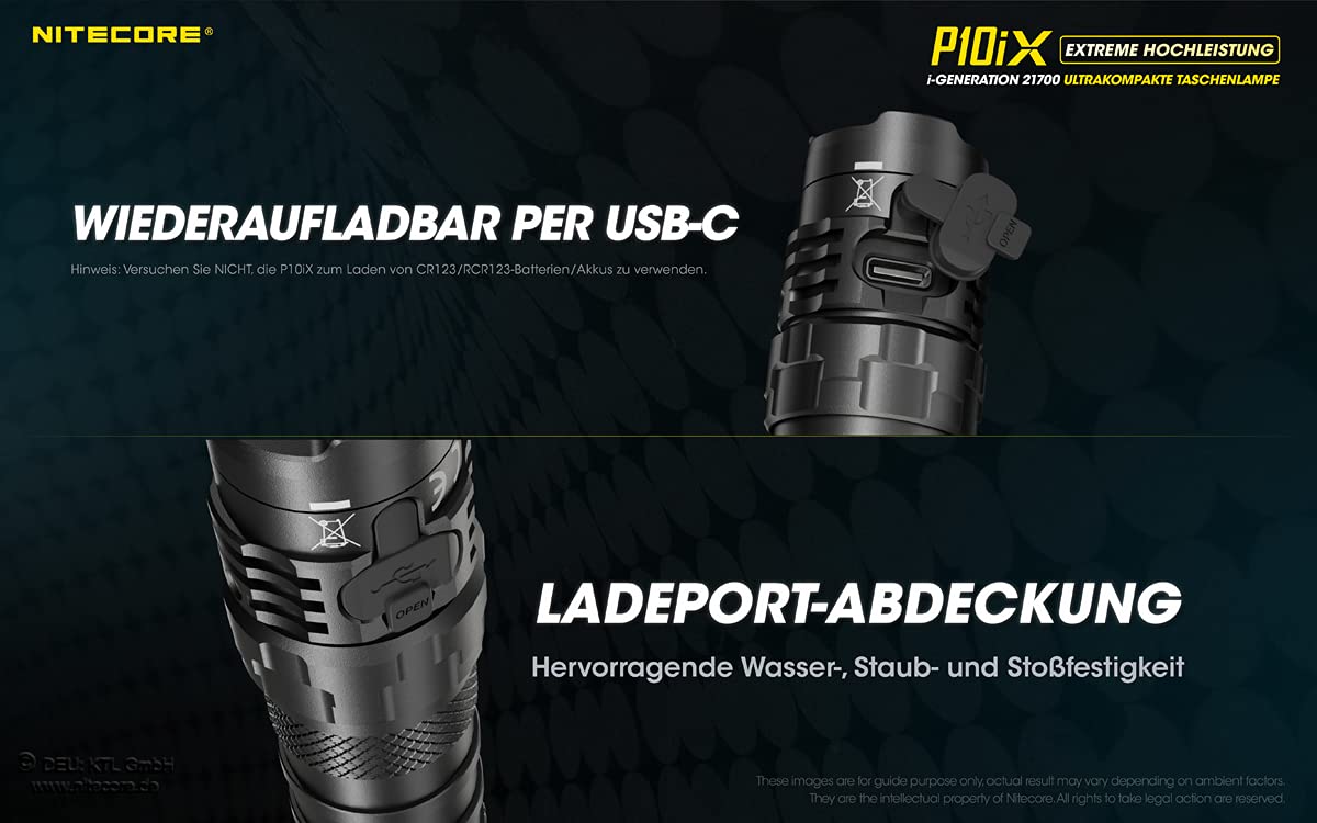 Nitecore Lampe torche P10iX Noir