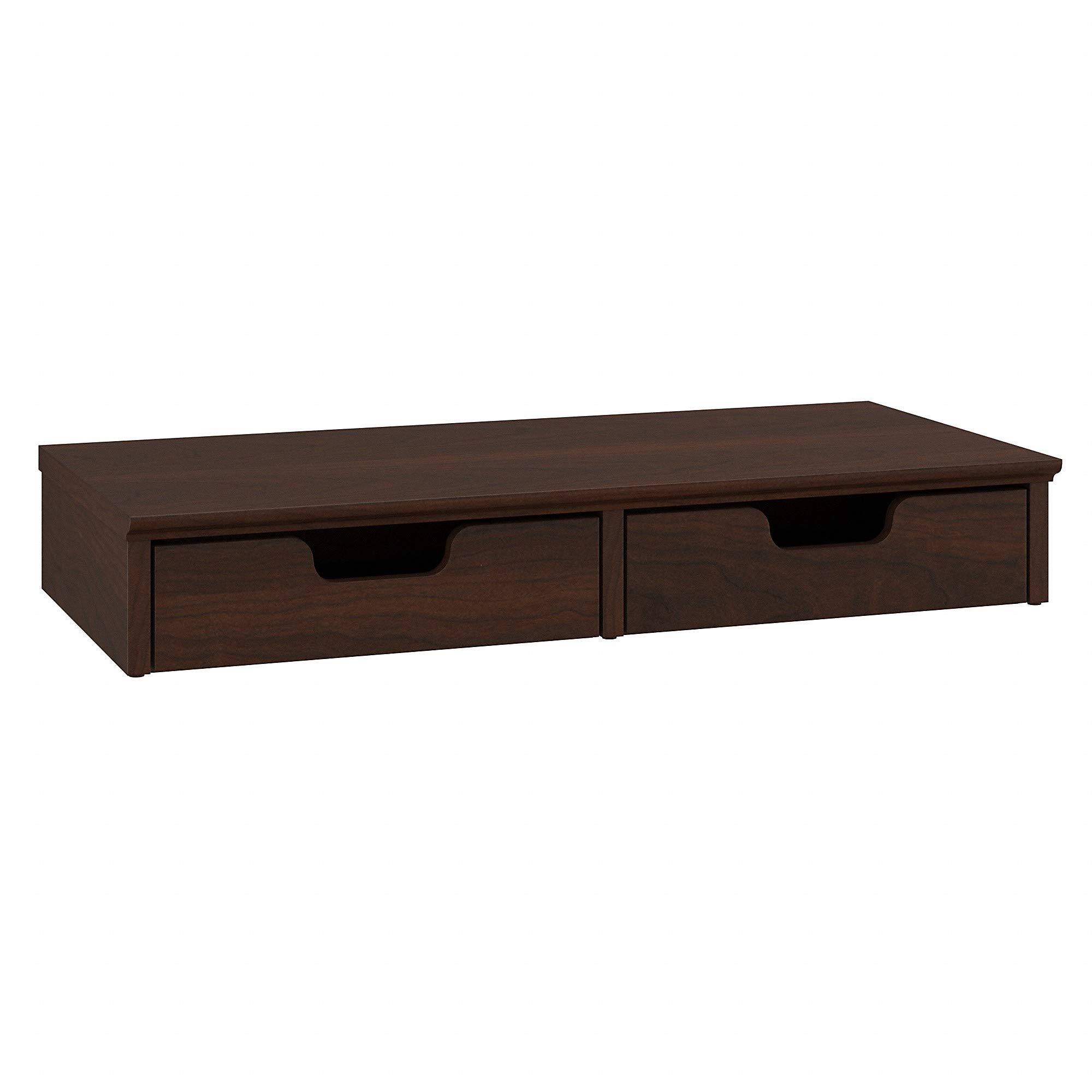 Bush Furniture Key West Desktop Organizer with Drawers in Bing Cherry, Size: 27W x 12.5D x. 4H