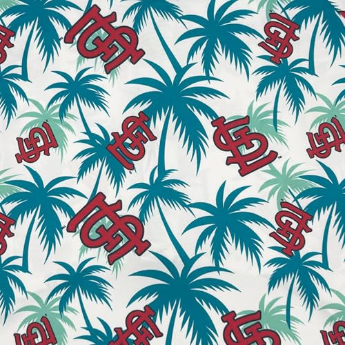 MLB St Louis Cardinals Hawaiian Dog Baseball Jersey, Officially Licensed Dogs & Cats Apparel, Dry-Fit Tropical Palm Print Shirt, X-Small, Pet Baseball Jersey Shirt Summer Theme - Image 4