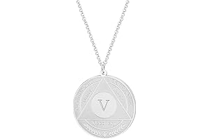 Sober Recovery Necklace - Celebrate milestones with AA yearly medallion
