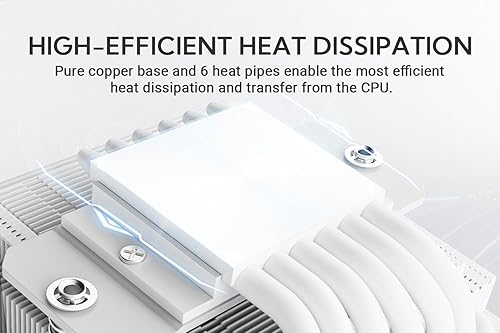 Miniatura 2 de ID-COOLING IS-67-XT - Enfriador de CPU de perfil bajo de 2.638 in de altura, 6 tubos de calor, enfriador de aire de CPU para HTPC, ITX y estructuras