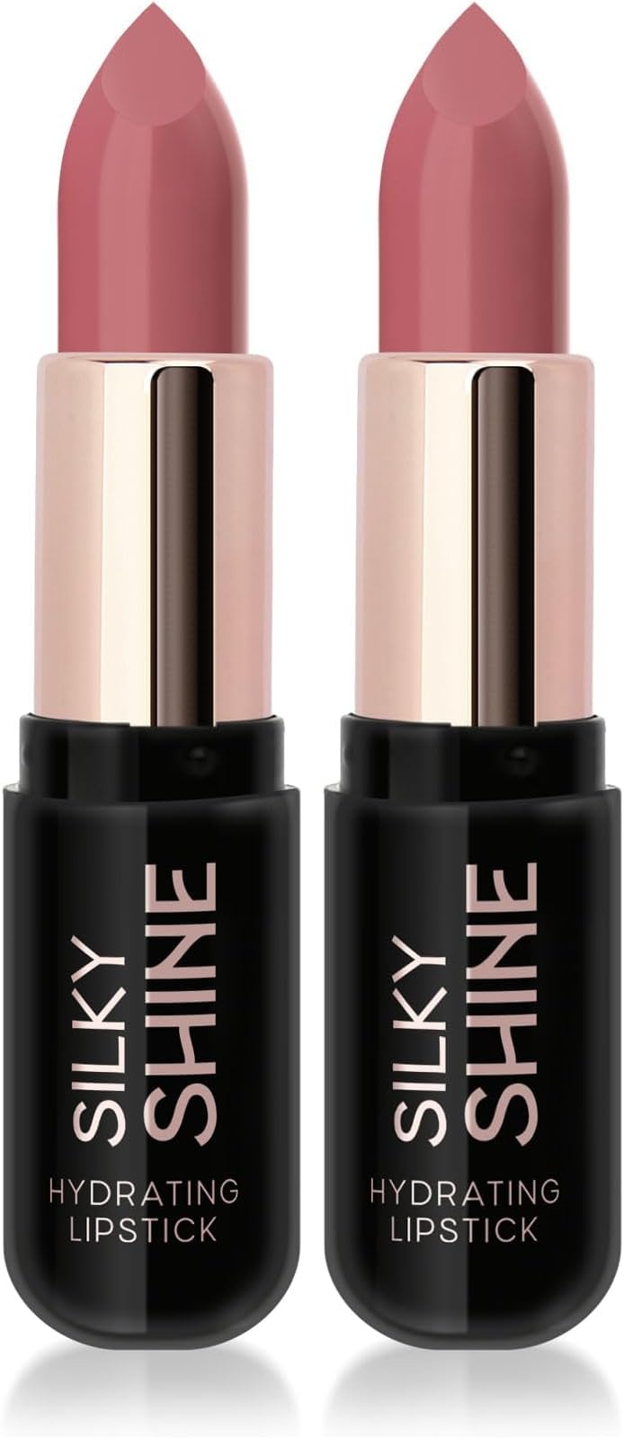 GOLDEN ROSE Silky Shine Hydrating Lipstick - Nemlendirici Ruj No:208 (2 paketi)