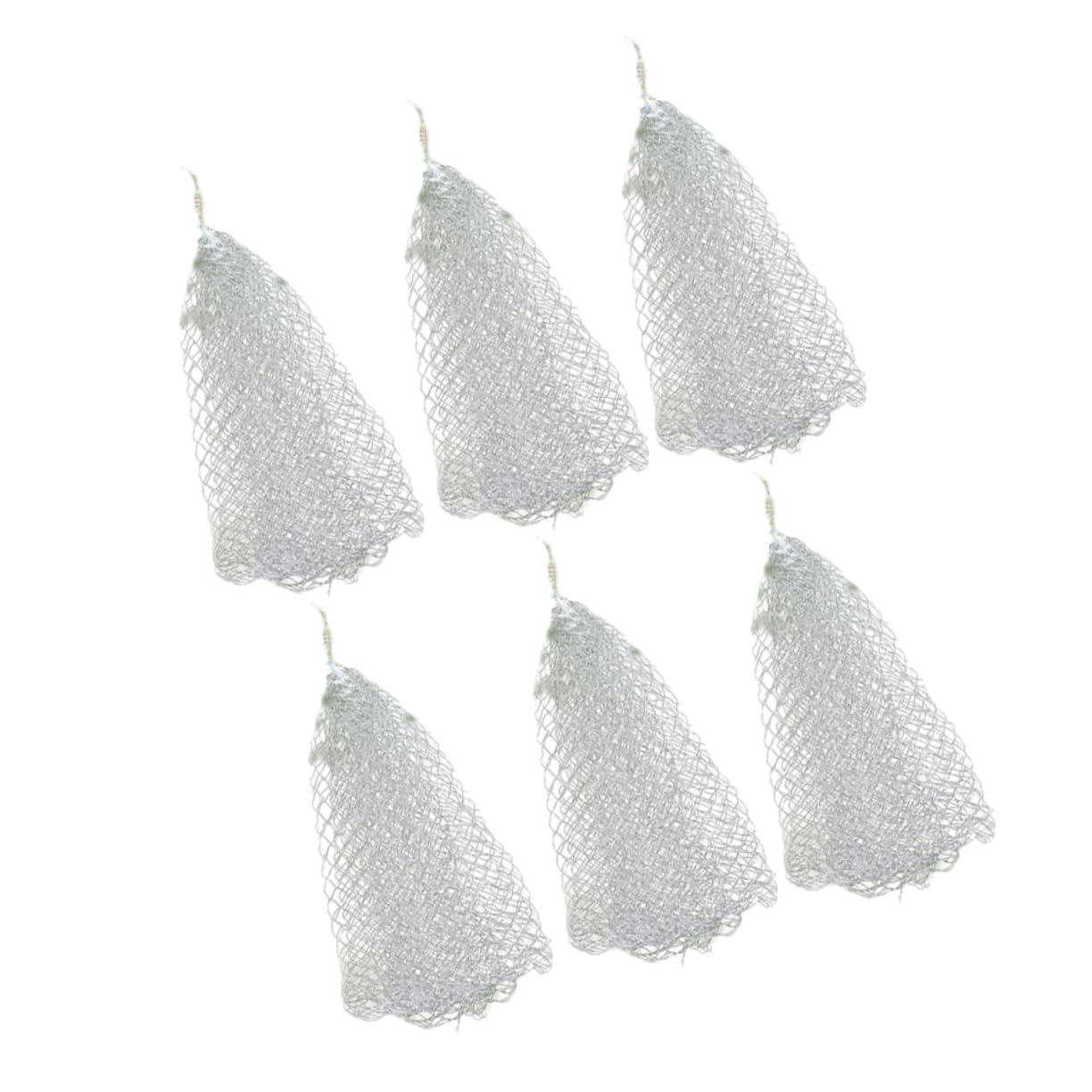 BESPORTBLE 40 Pièces Épuisette De Pêche Filet D'Appât Pliable Filet en Nylon Accessoires De Fonte Lancer Une Épuisette Un Filet À Mailles Denses pour La Pêche Remplacement De Maille De
