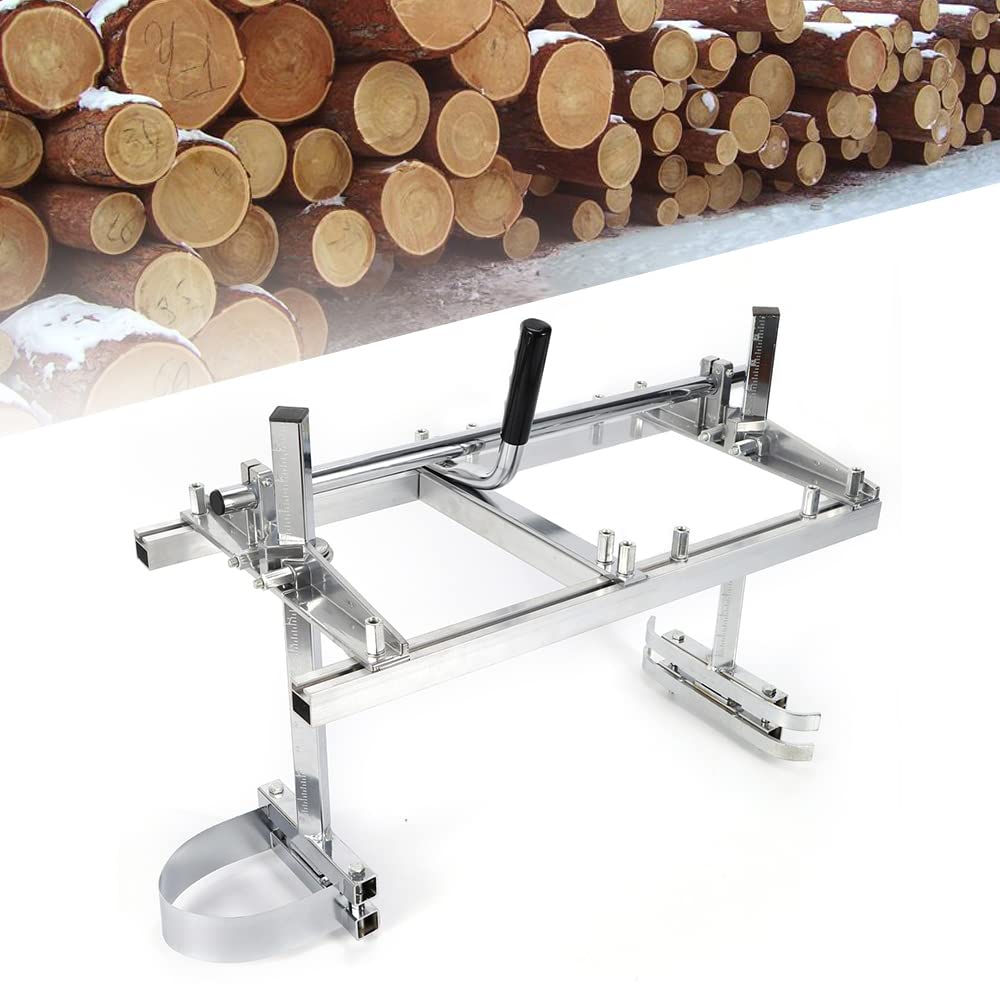 Motosierra móvil, sierra ajustable, bolsa de almacenamiento ajustable, portátil, molinillo de motosierra, riel guía de motosierras de 35,5 – 60,96 cm