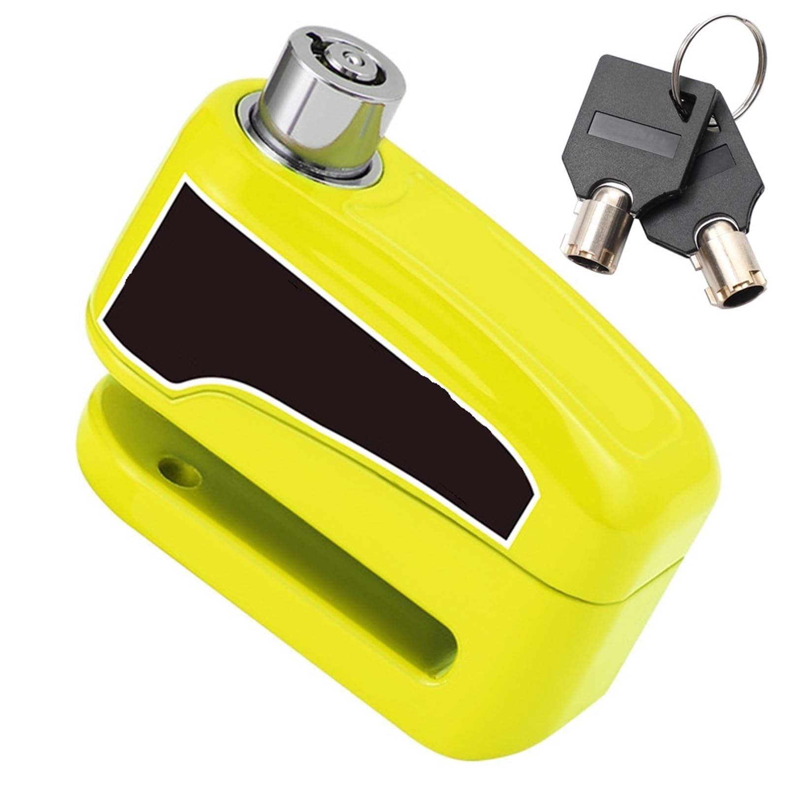 Motorcycle Handlebar Lock Motorcycle Alarm Wheel Disk Brake Lock with Keys Rotor Padlock Aluminum Alloy Motorbike Lock Security(Green)