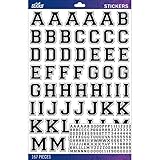 Sticko E5290116 Alphabet Varsity Stickers, Large, Black
