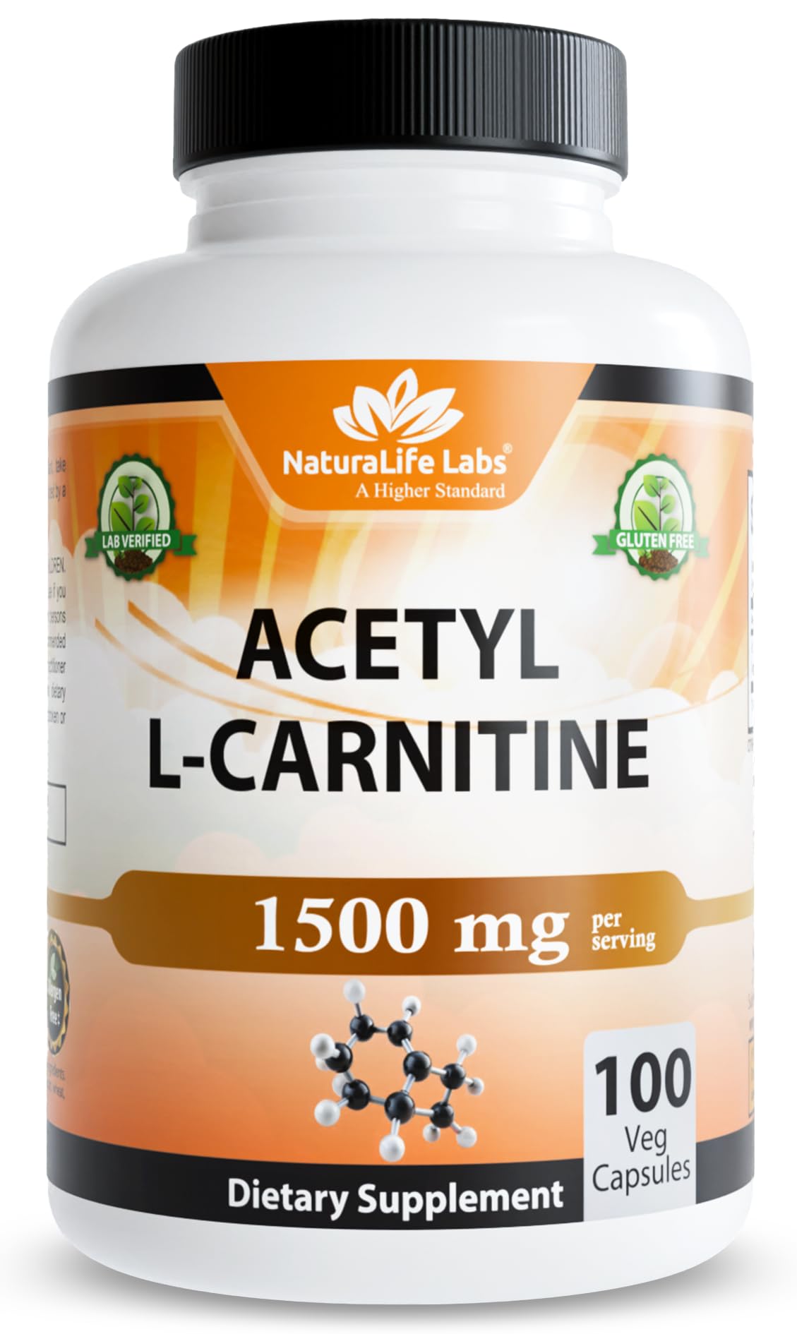 NaturaLife Labs Acetyl L-Carnitine 1500 mg