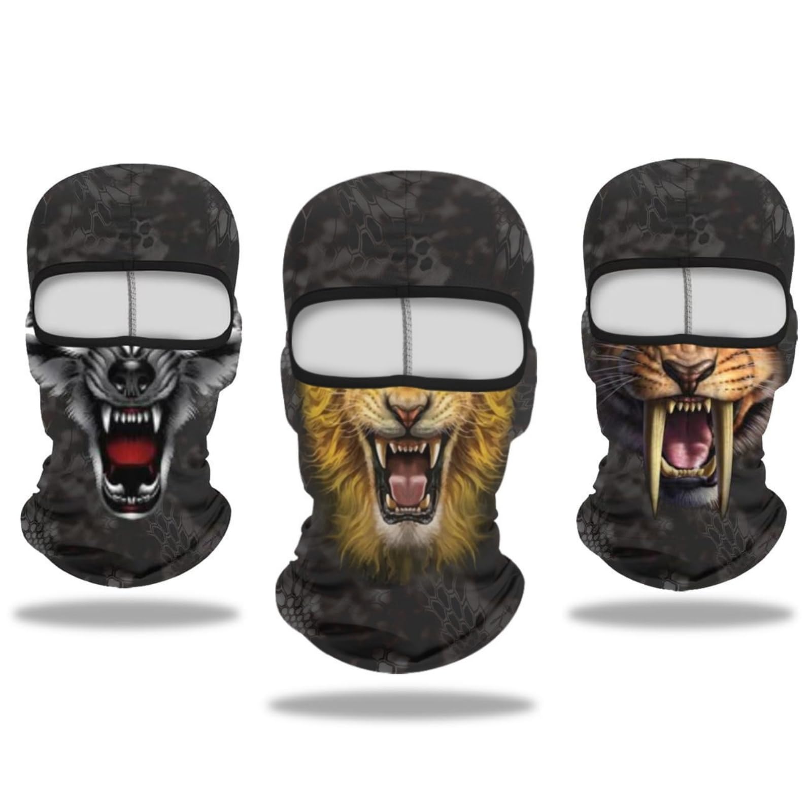 Balaclava Mask 3D Print Full Face Mask Cooling Neck Gaiter Sun Protection Face Cover Mask Windproof Ski Mask