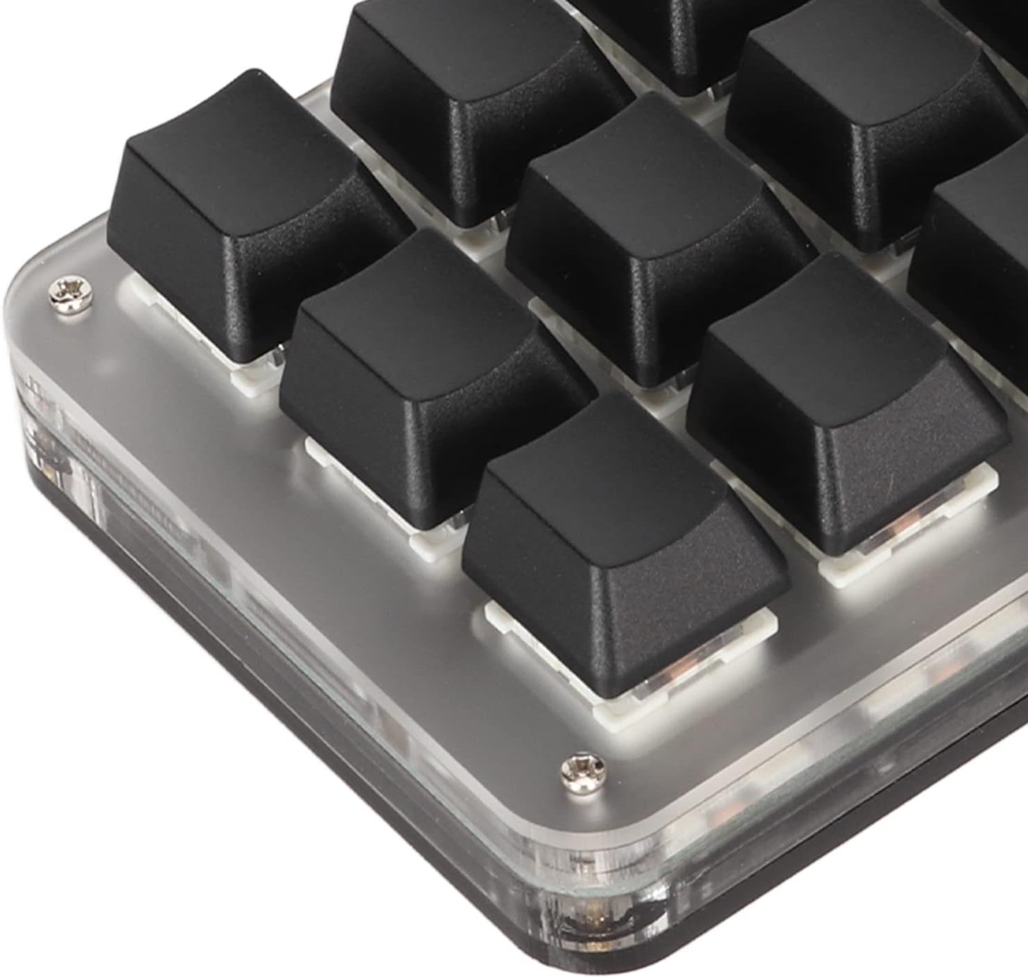 Sonew 15 Keys Programmable Keyboard, 3 Knobs 15 Keys, Portable RGB Bluetooth DIY Mechanical Gaming Keypad, for Office Laboratory Gaming Work Editing