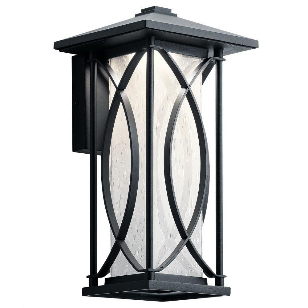 Kichler 49973BKTLED Transitional One Light Outdoor Wall Mount from Ashbern Collection in Black Finish