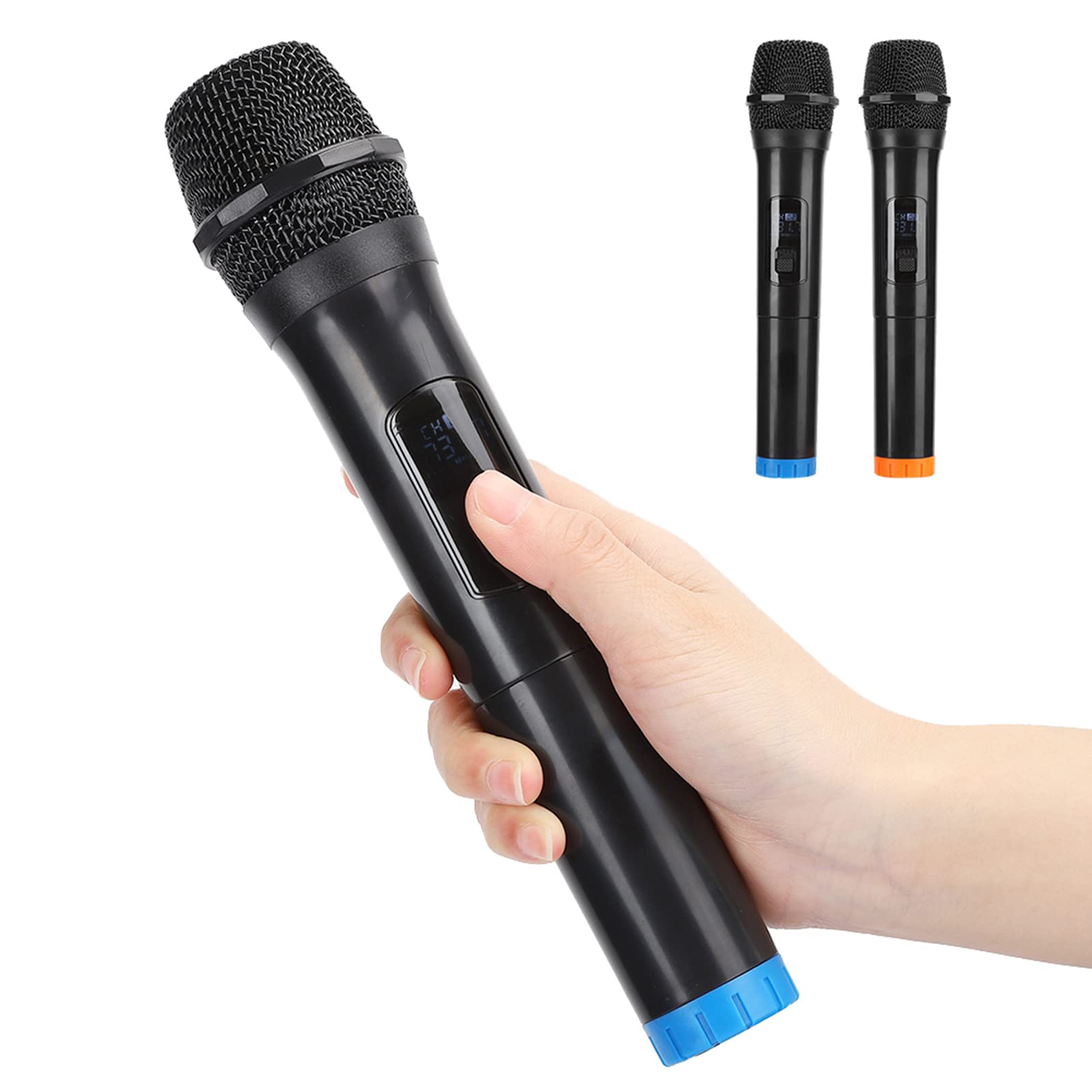 Aramox Microfono E6 Microfono USB Wireless VHF Doppio Portatile per Karaoke Domestico Portata 50 M Uscita in Movimento per Riunioni Riunioni Scolastiche