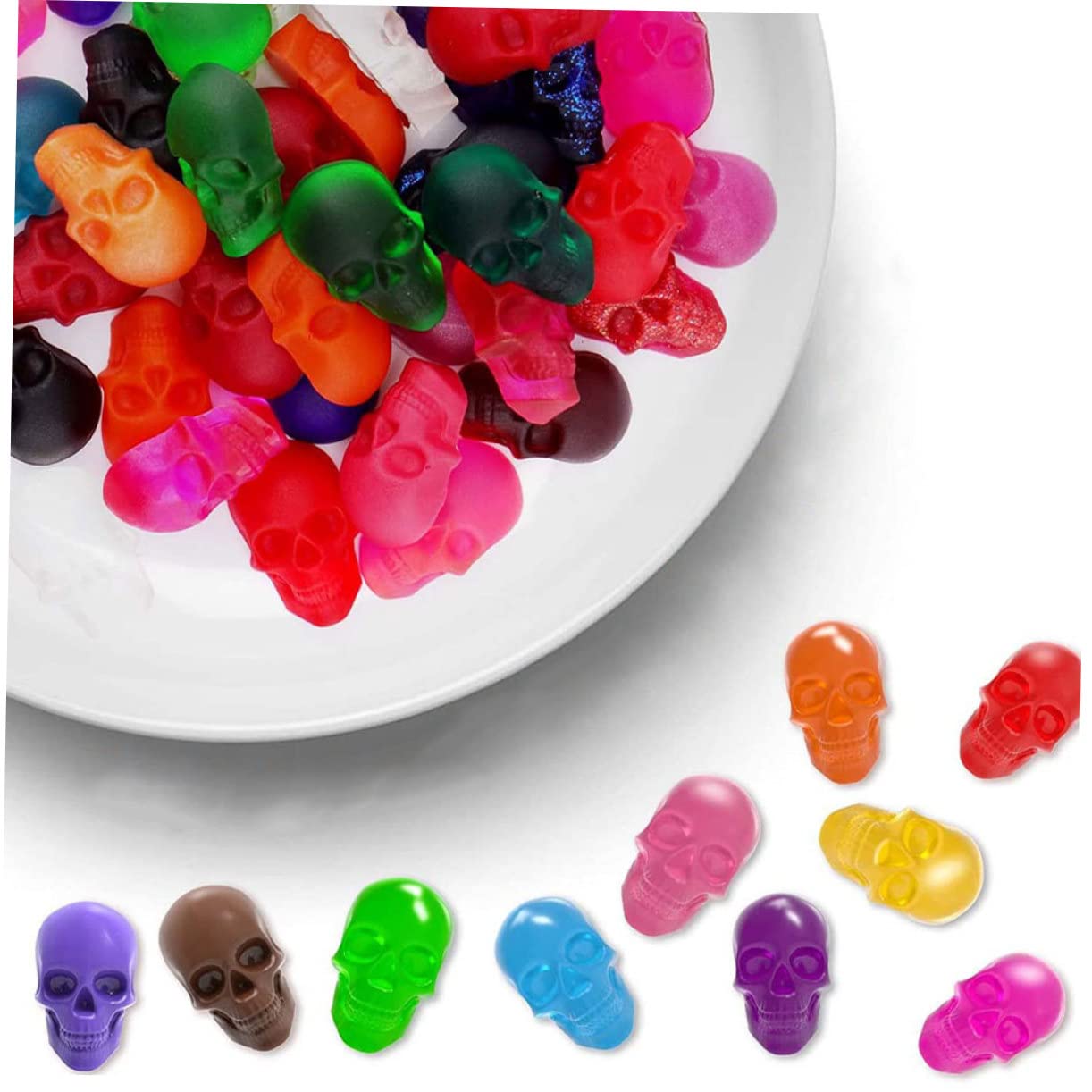 MAGICLULU 4 Ensembles Moules à Biscuits Silicone Halloween de Moules Pipette pour Pâtisserie Bonbons et Outil Diy et Réutilisable
