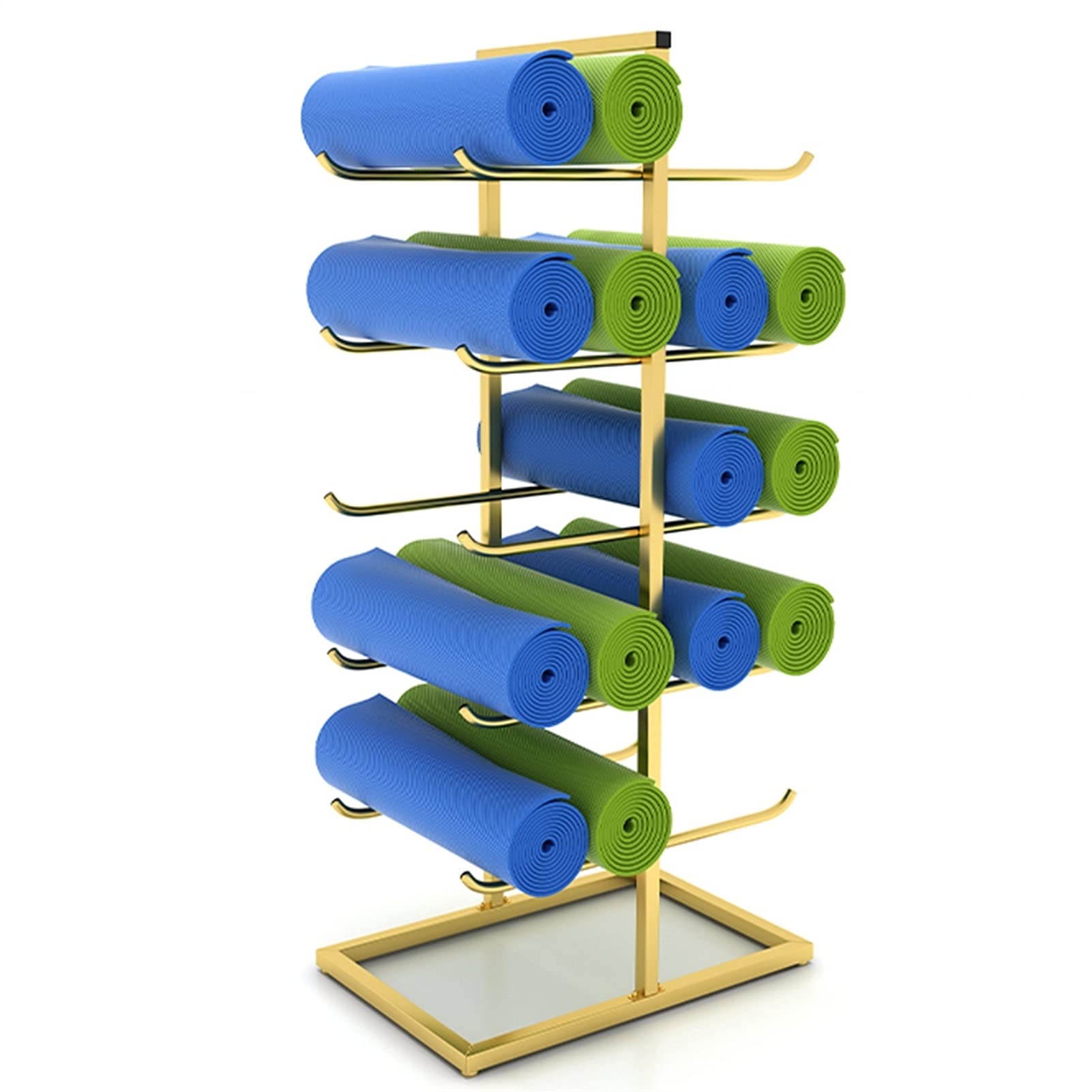 Organisateur tapis de yoga pour coin fitness à la maison et grand espace gym