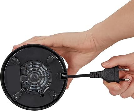 Cloer 7419 Electric coffee and spice mill with stainless steel impact knife 350W 2 removable stainless steel containers for pesto herbs nuts and grains up to 80g coffee beans protective lid