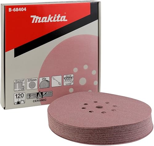 Miniatura 2 de Makita B-68557 Disco abrasivo redondo de 9 pulgadas, gancho y bucle, grano 120, 25paquete