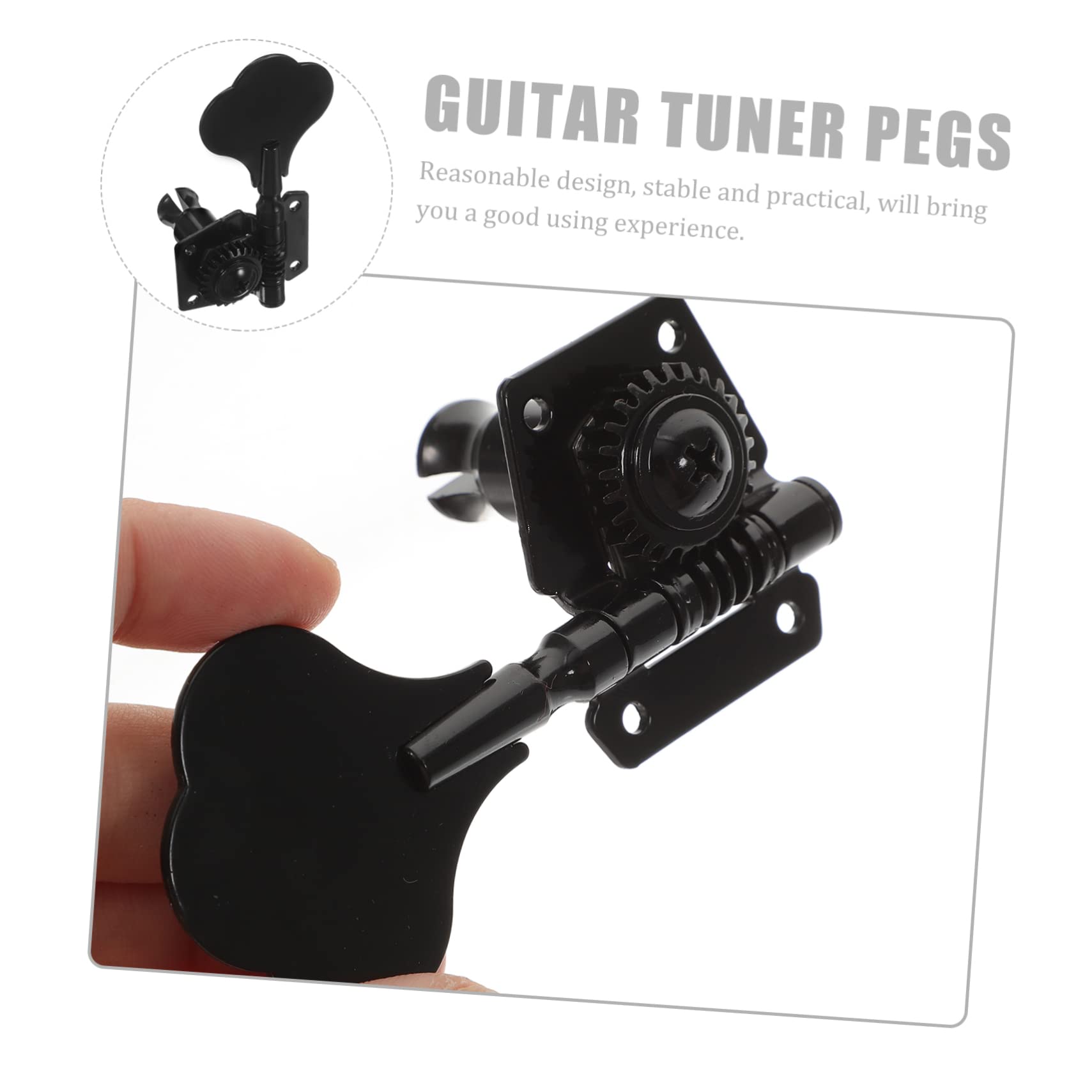OFFSCH Precision Tuner for Electric Bass Durable Machine Head Knob with Smooth Winding Compact for Easy Carrying Finish