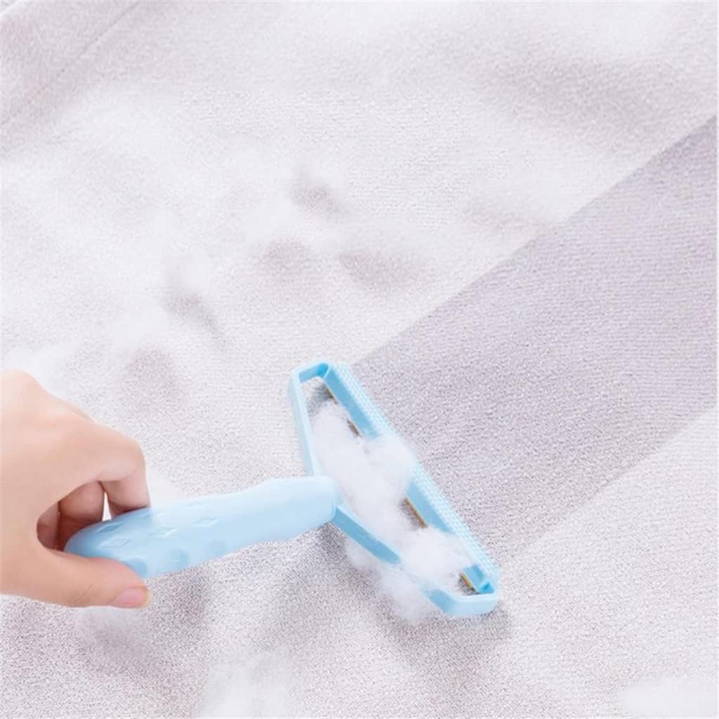Portable Coat Fuzz Fabric Shaver Lint Remover Fluff Removing Pet Dog Cat Hair Trimmer Clothes Cleaning Tool Reusable Rolle (Color : Pink) (Blue)