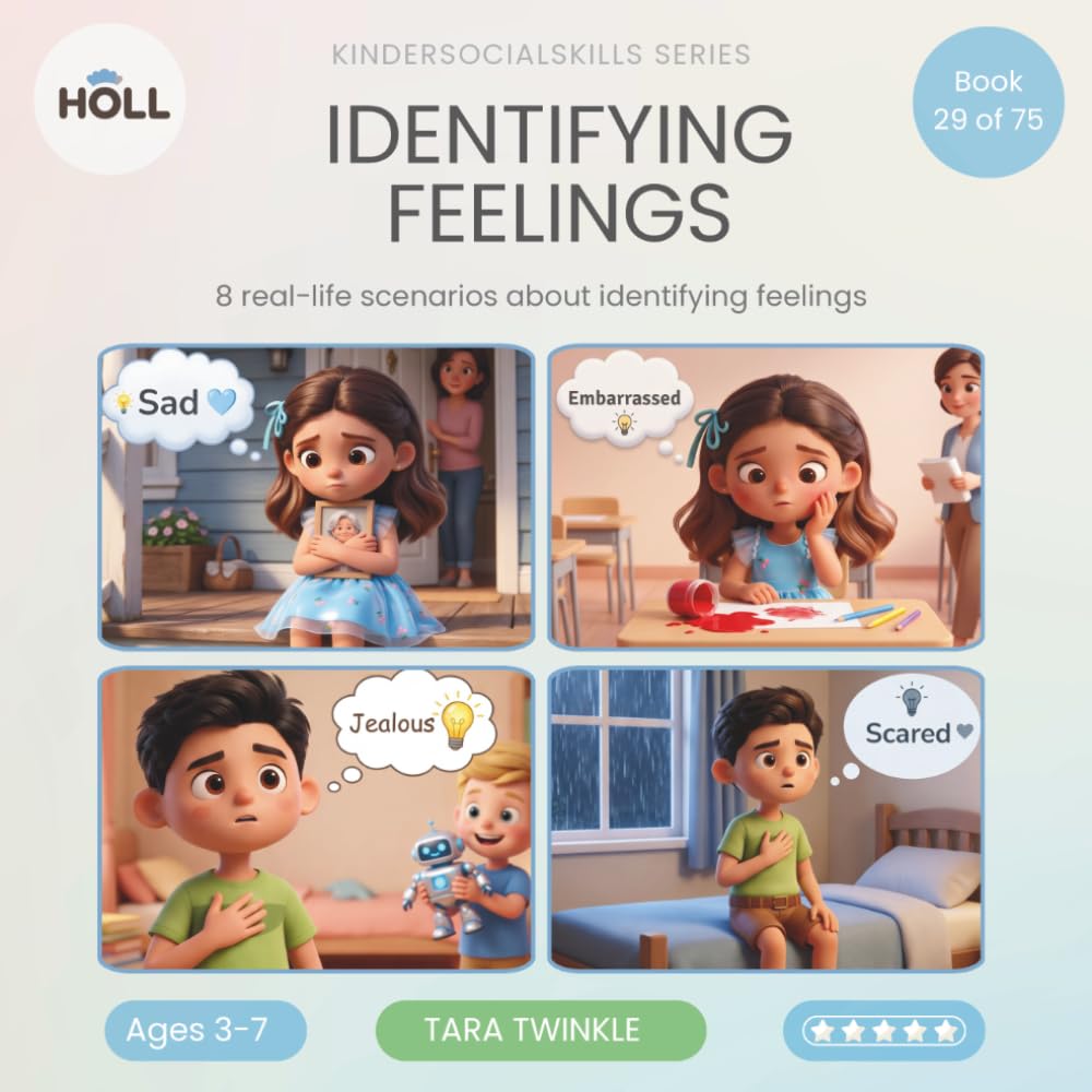 Identifying Feelings | A Social Story for Kids | KinderSocialSkills: Teaching Kids Ages 3–7 to Name Emotions Using Body Clues — Notice, Choose, Try