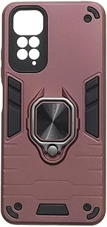 جراب حماية خلفي بلاستيك لموبايل شاومي ريدمي نوت 11 / 11S - لون أرجواني أسود، موديل EVR-63