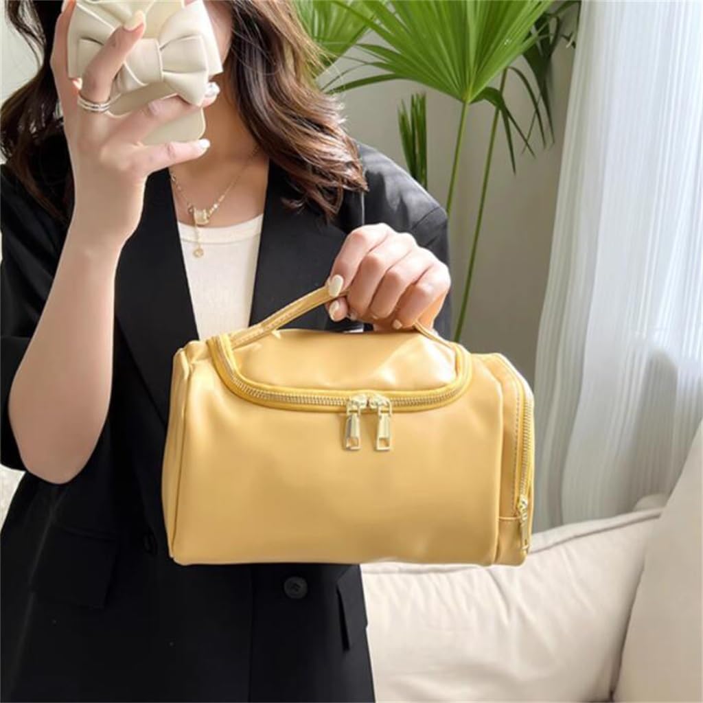 Flip type portable makeup bag, large capacity skincare products, washing and storage image 4