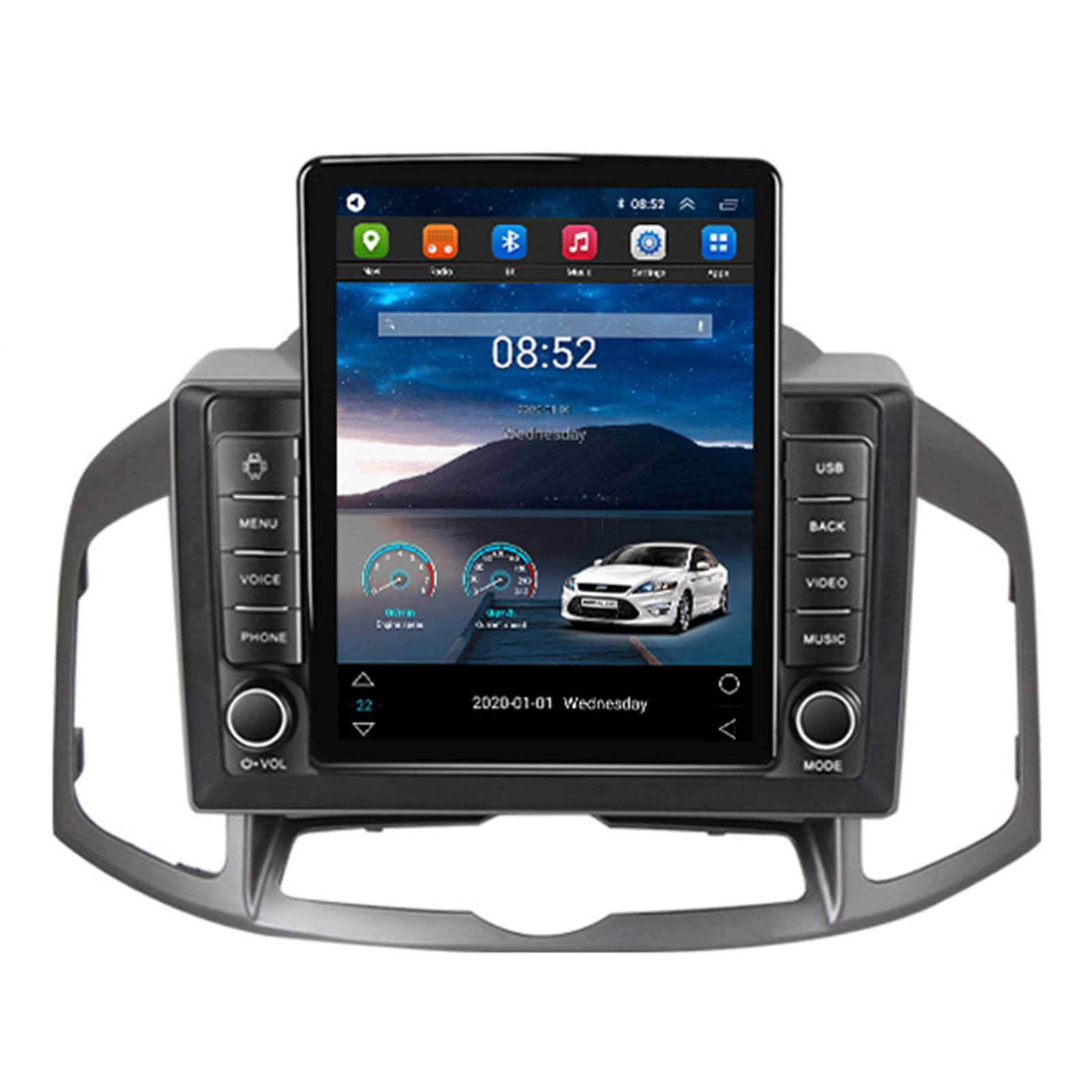 Autoradio Android 11 écran 9.5'' GPS SWC pour Chevrolet Captiva 1 2012-2017