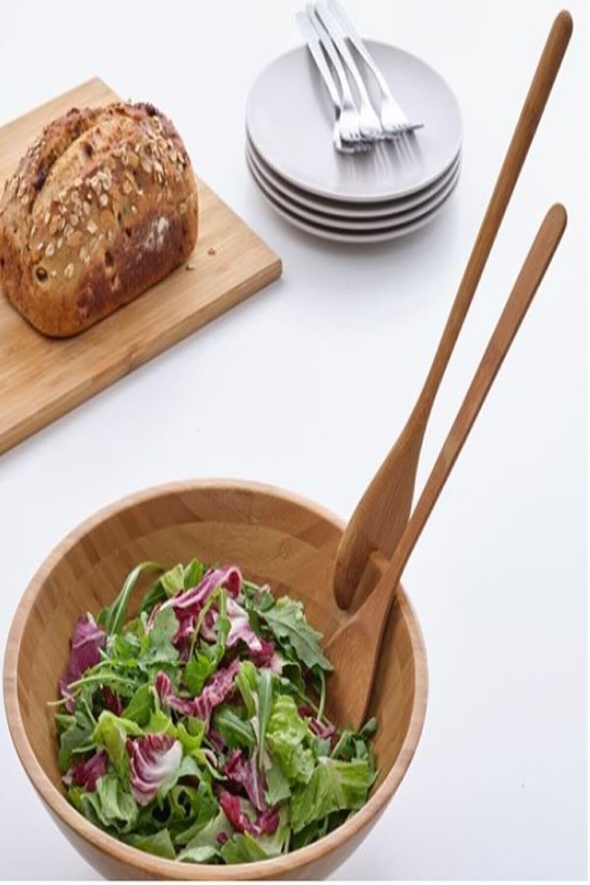 IKEA Gronsaker Servis Kaşığı Bambu 2'li