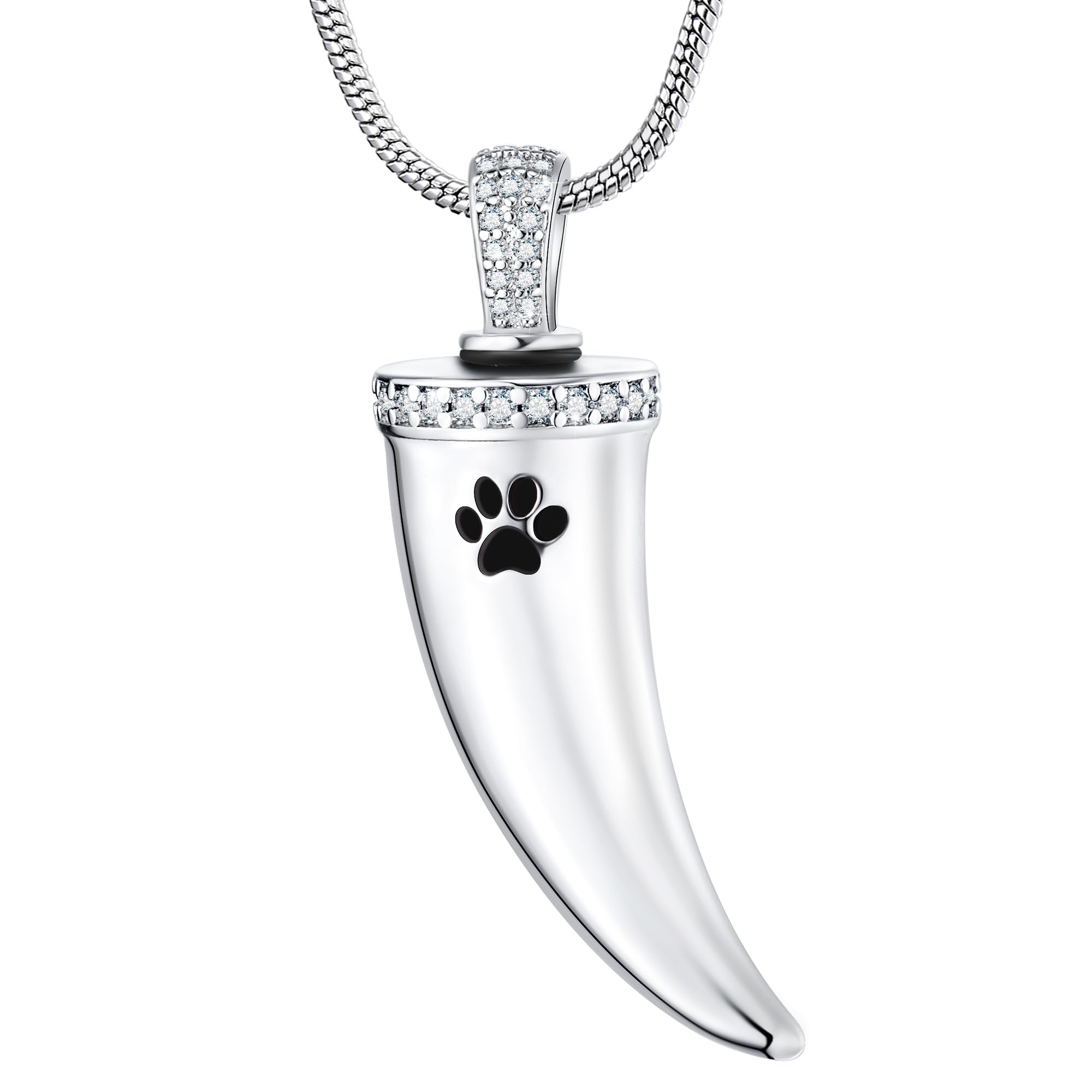 Fanery sue Pet Ashes Necklace Cremation Jewelry Pet Memorial Gifts Heart Pendant for Loss of Dog Cat Pet Urn Necklaces Rainbow Bridge Keepsake Sympathy Gift for Women, No Gemstone
