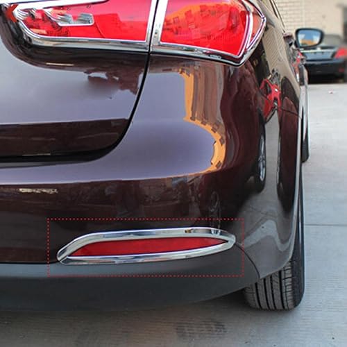 Miniatura 5 de MadLoN Compatible con Kia Forte Cerato K3 2013-2015, cubierta de lámpara antiniebla de coche, cromada delantera y trasera antiniebla marco de