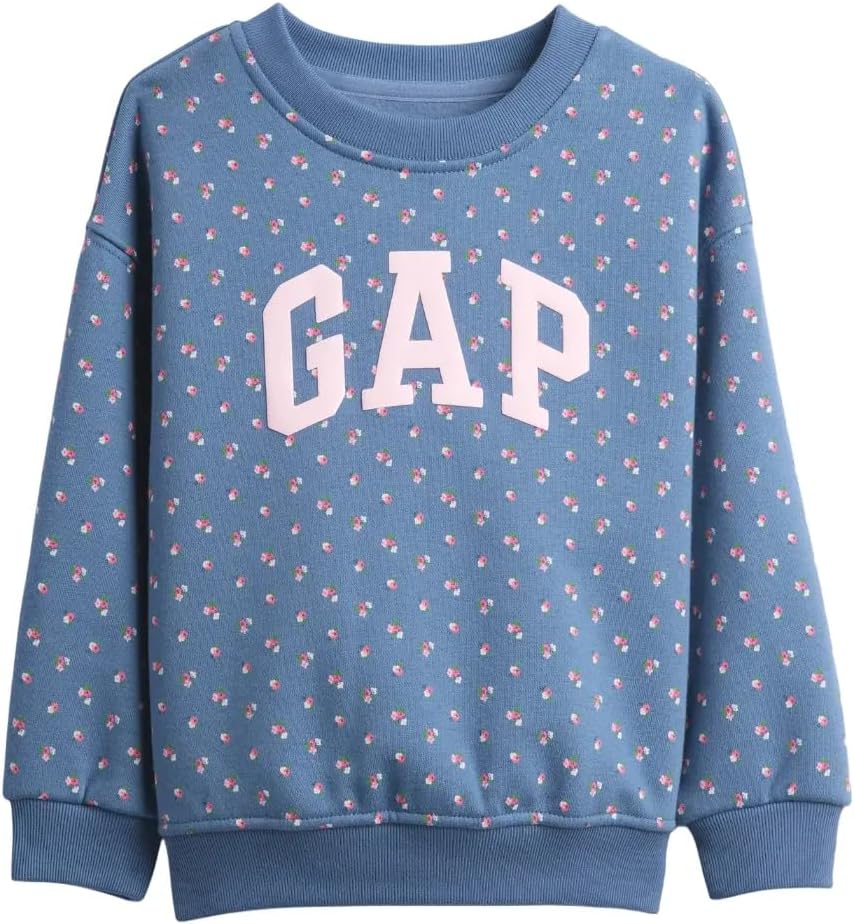 GAP unisex-child Logo Crew Sweatshirt