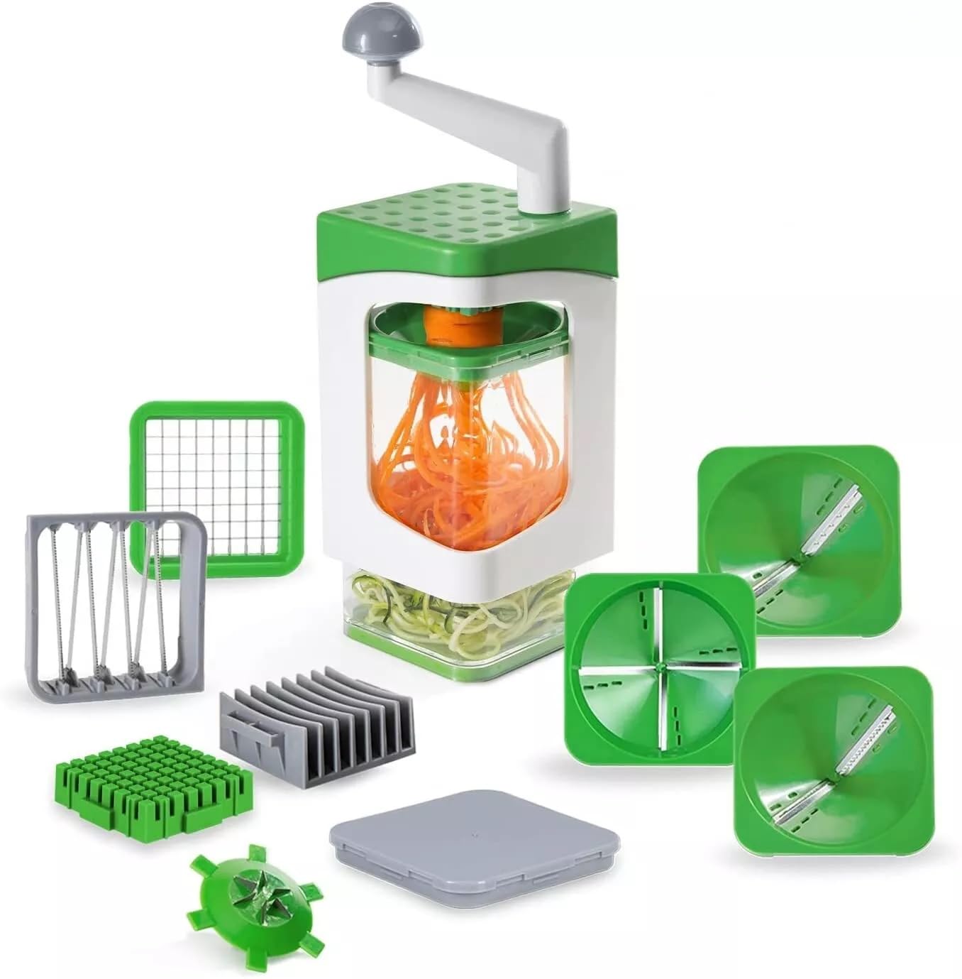Toriox Multi-Function Vegetable Chopper Onion Micer Chopper 13 in 1 Pro Veggie Slicer Dicer Cutter with Container for Potatoes, Tomatoes, Zucchini, Garlic, Eggs, Cucumbers