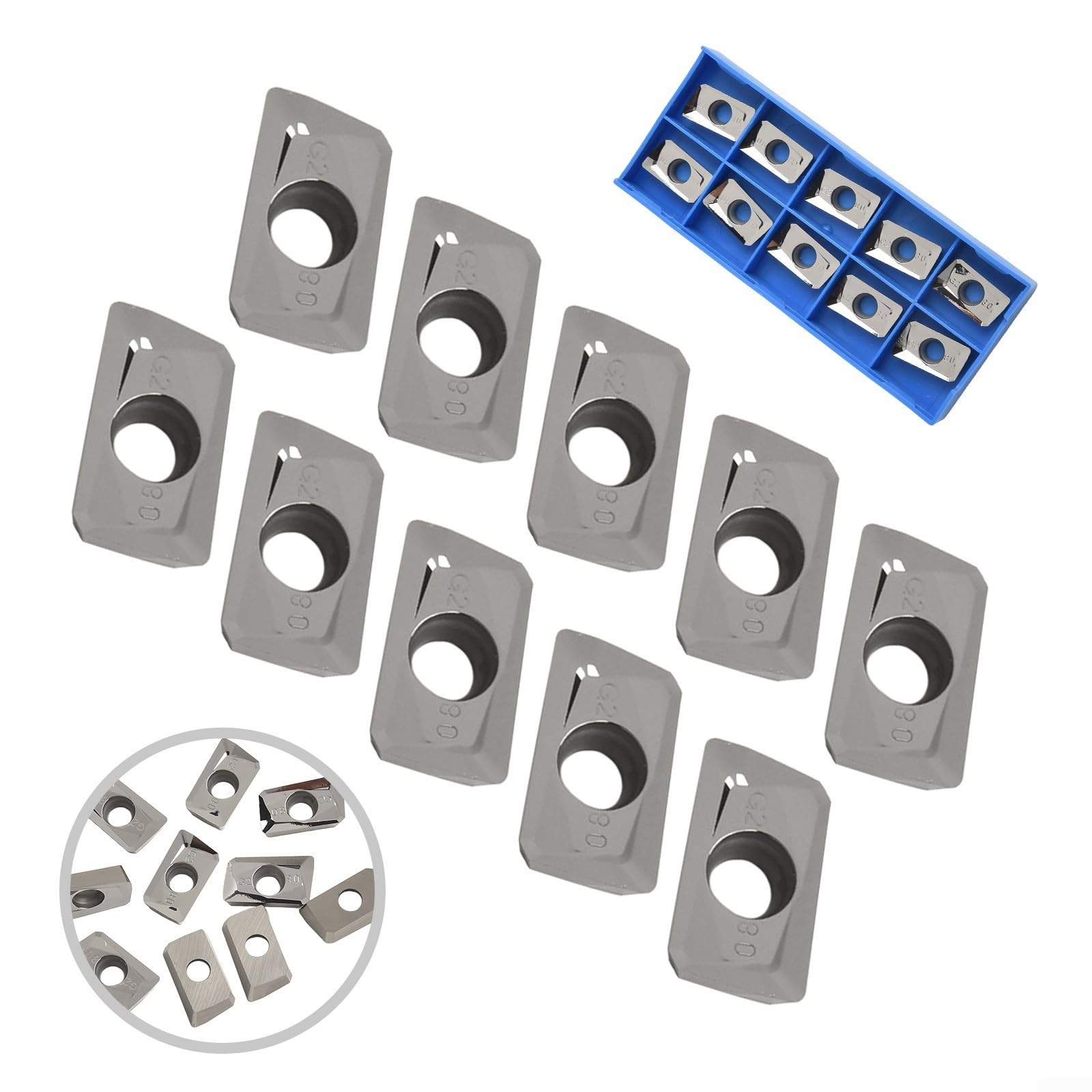 Confezione da 10 inserti in carburo APGT1604PDFR-G2 CNC