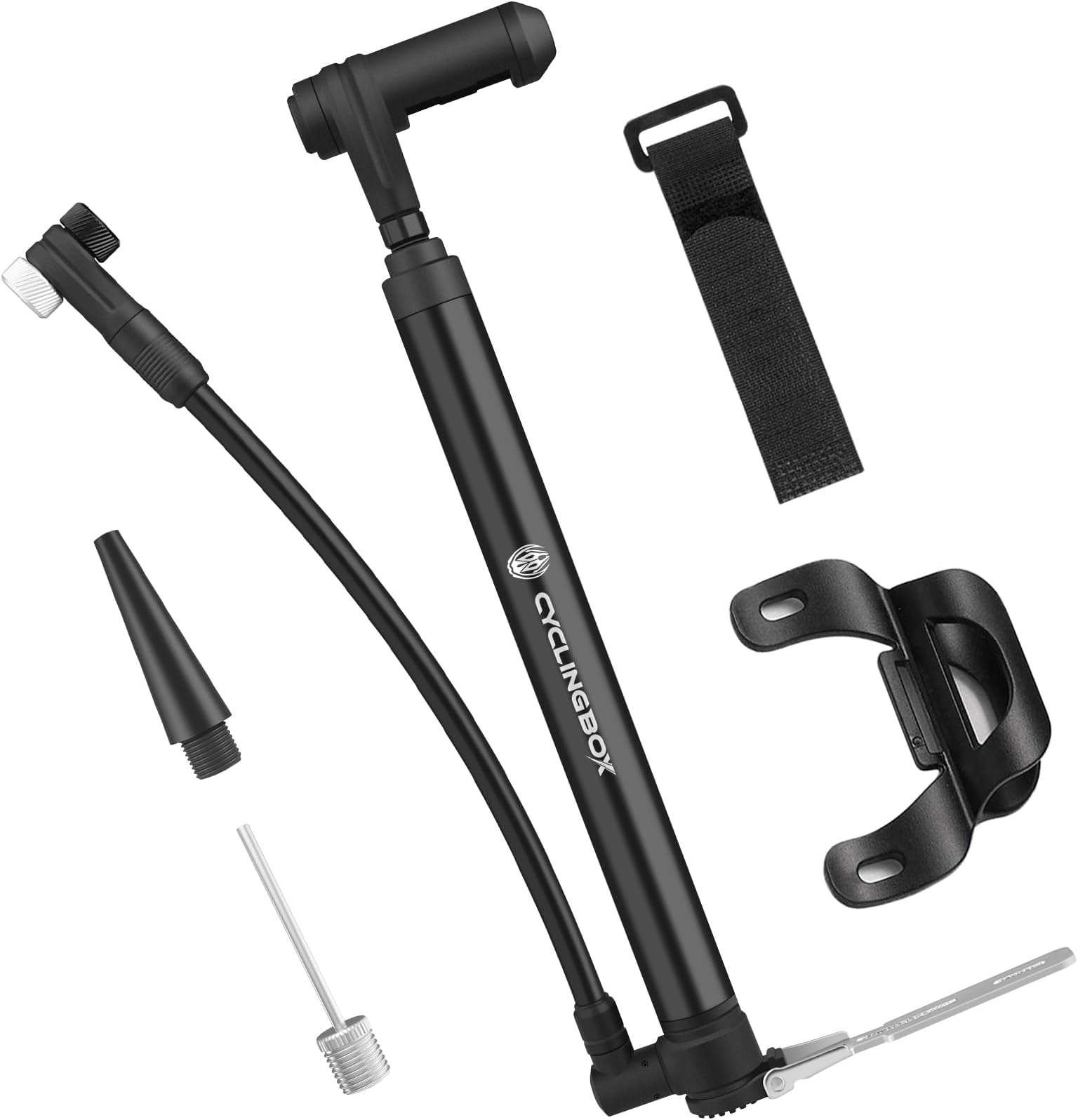 Diyife Bike Pump with Pressure Gauge, [120 PSI] [17 in 1] Mini Bicycle