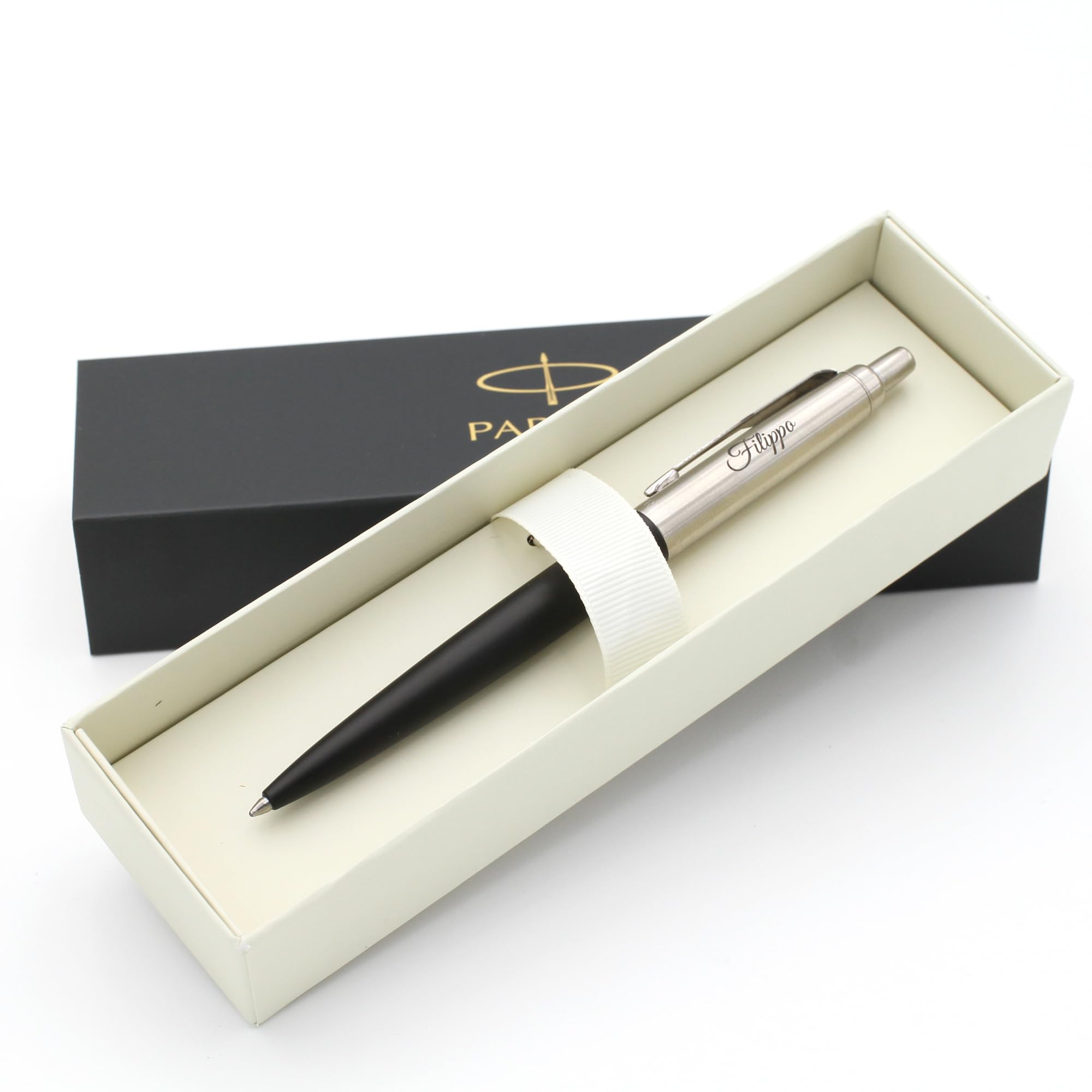 Personalised Parker Jotter XL Pen (Black) + Gift Box ~ custom made present