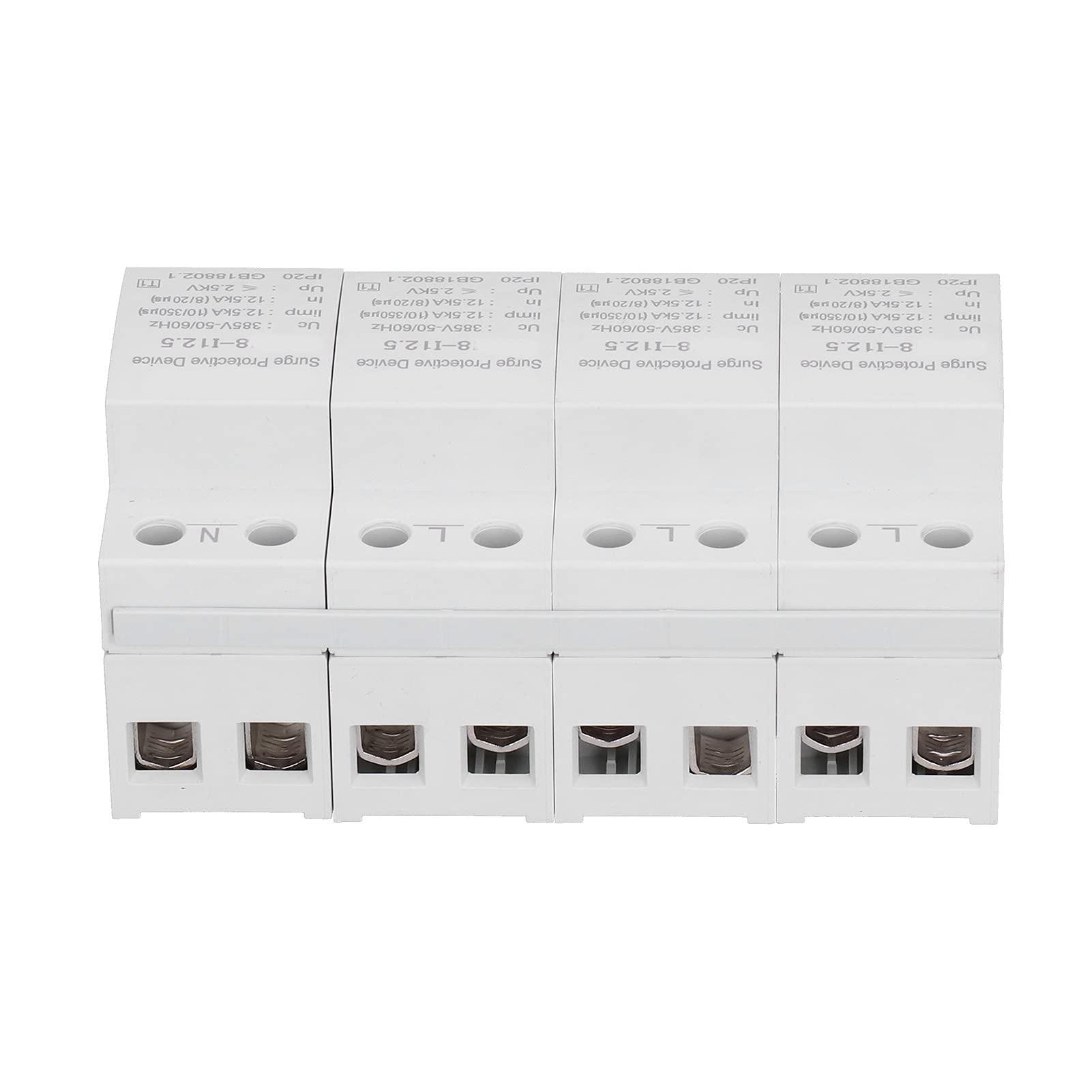 Urządzenie zabezpieczające przed przepięciami Nylon zmniejszający palność, montowany na szynie DIN Elektroniczny moduł ochronny AC385V 50/60HZ dla centrów monitorowania