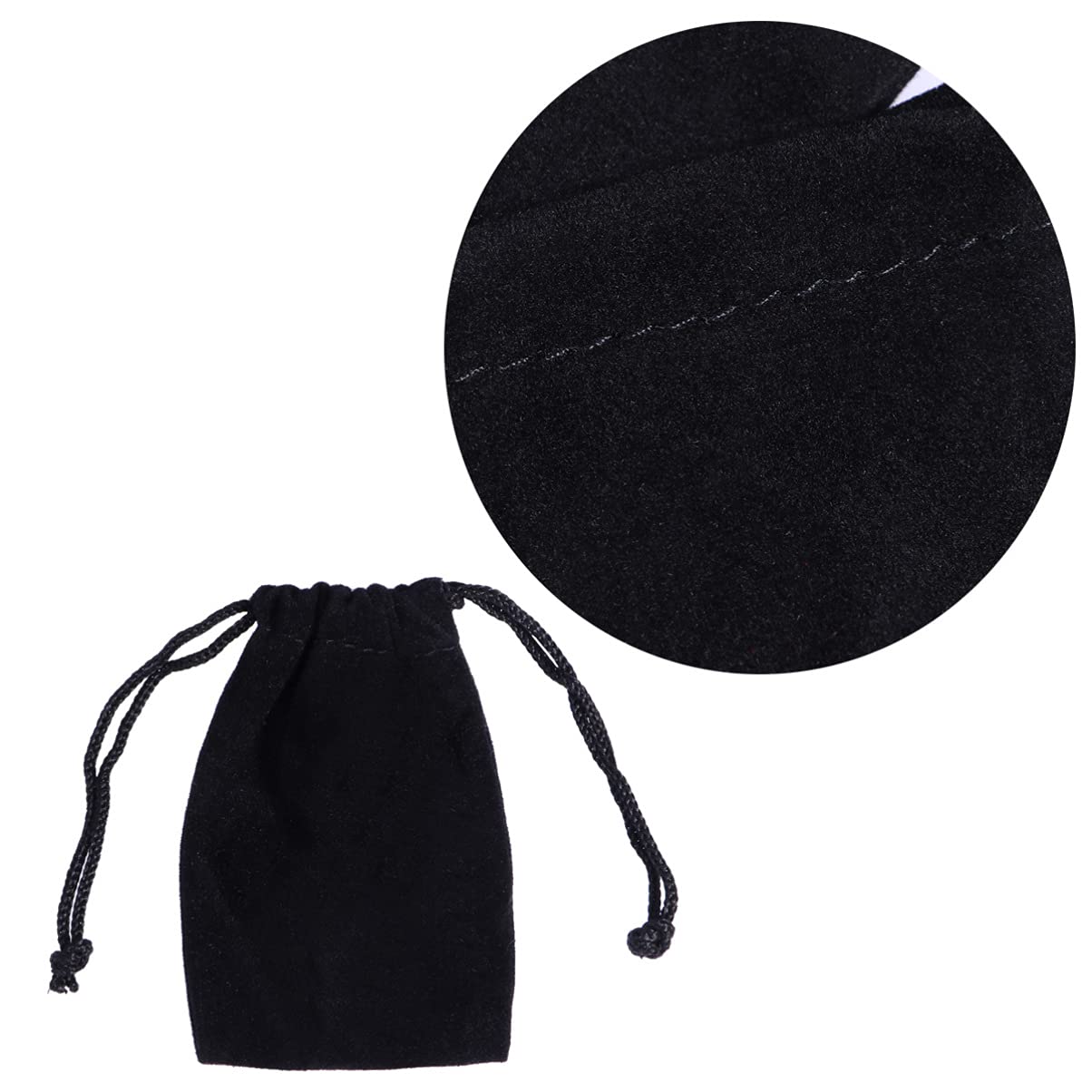 ORFOFE Trinket Bag Set 75pcs Drawstring Jewelry Pouches Compact Storage for Stones Coins Small Items 9x7cm