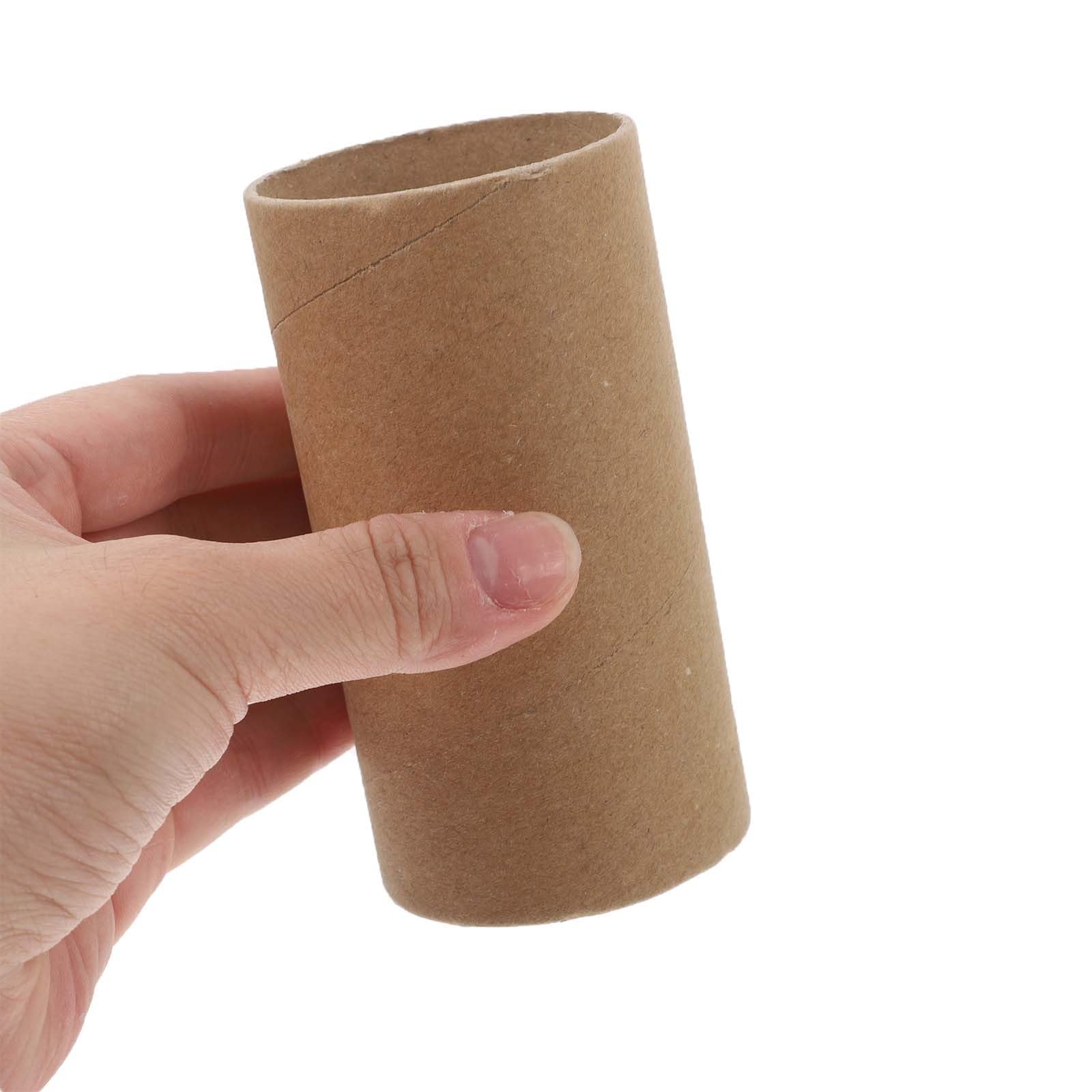 30 tubos redondos para manualidades - Tubos cilíndricos de cartón de 10 x 5,2 cm para manualidades - Rollo de papel de cartón en blanco para pintar - Materiales para infantiles para