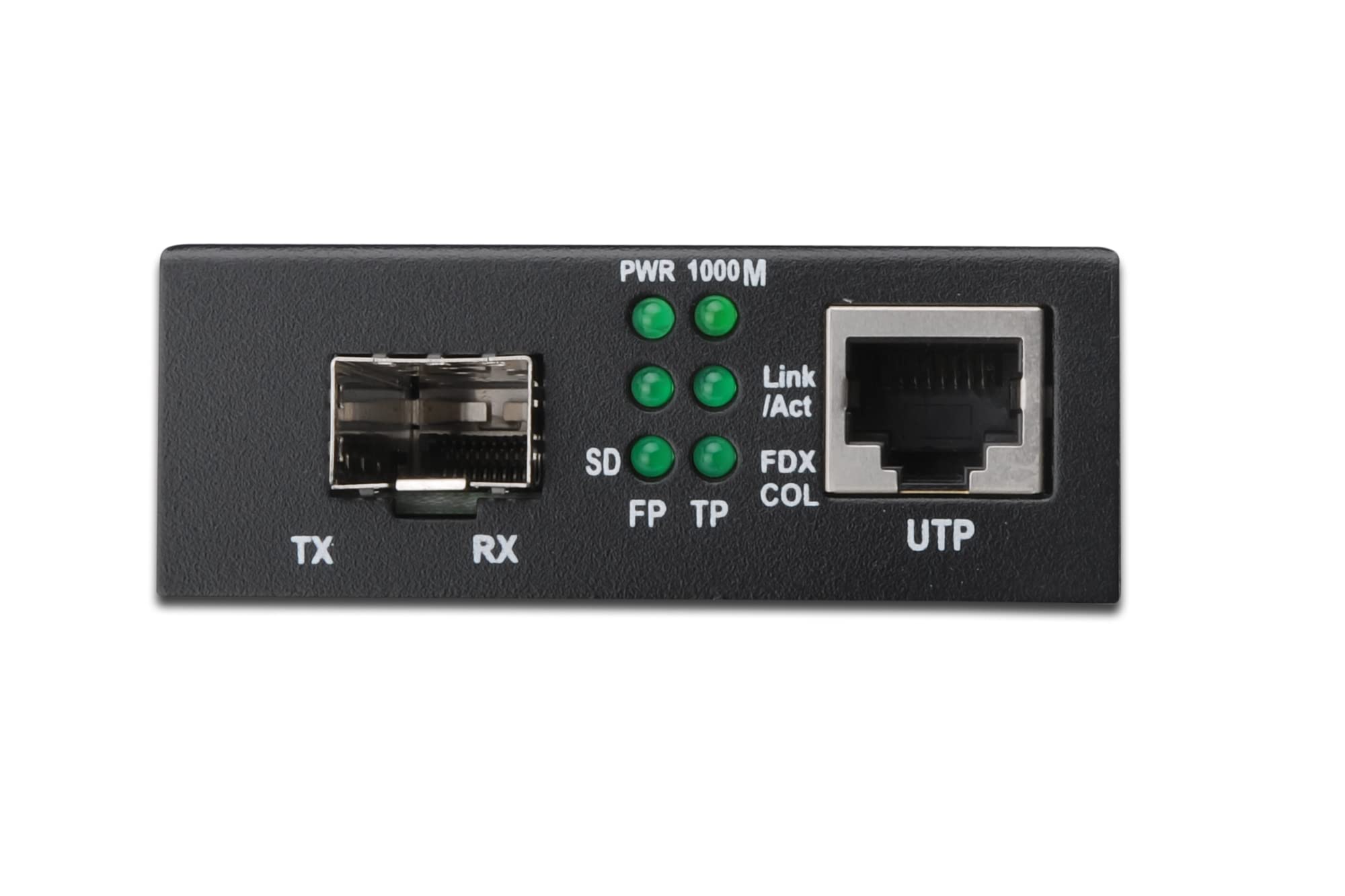 Digitus DN82130 Convertitore 10/100/1000 Gigabit Media Converter Rj45 Fibra Ottica con Modulo SFP, RJ45/SFP - Gigabit, SFP
