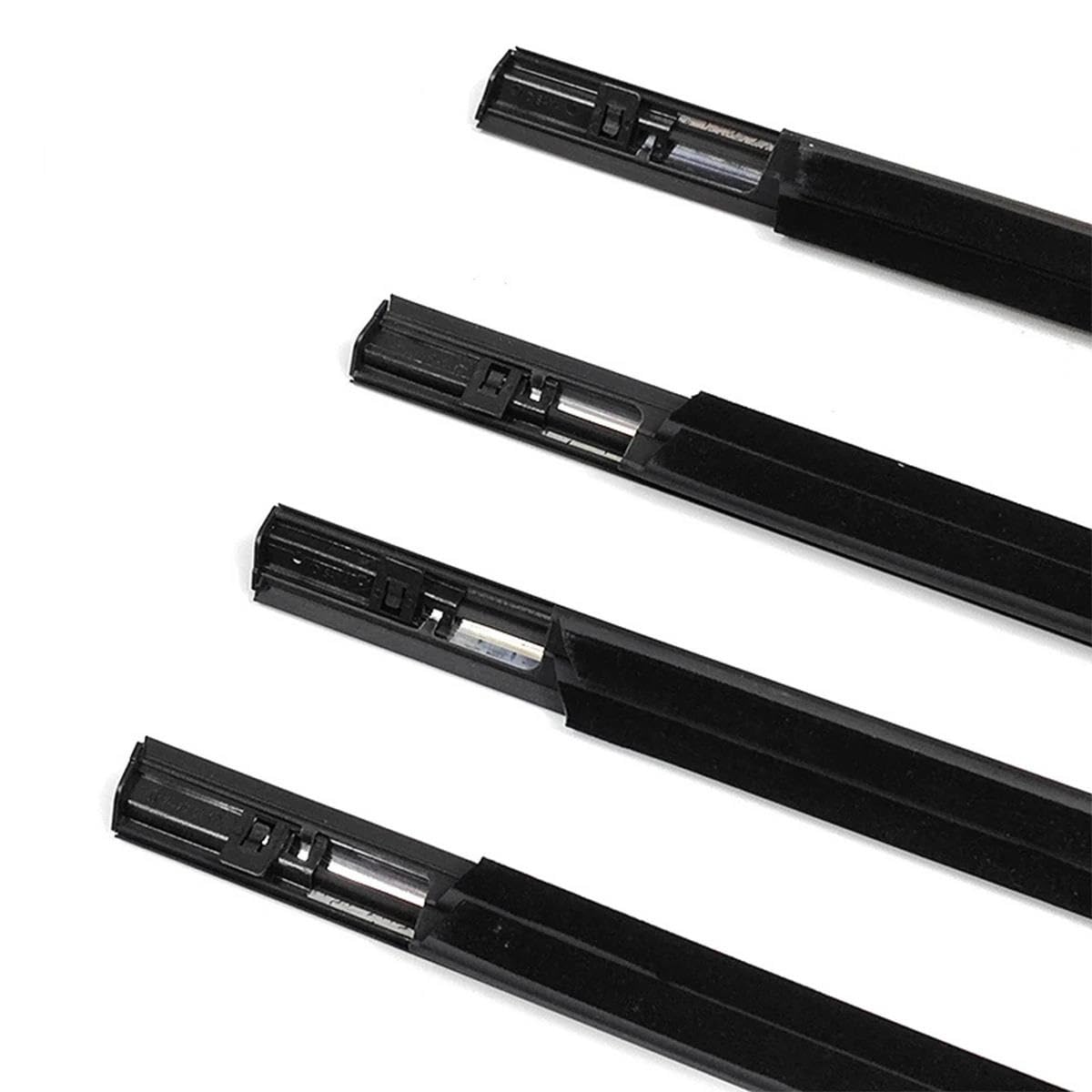 Striscia Protettiva per Portiere Auto, 4 Pezzi, Guarnizione in Gomma per finestrini Esterni Auto per X-Trail T31 2008-2013, Protezione per la Guarnizione della portiera dell'auto