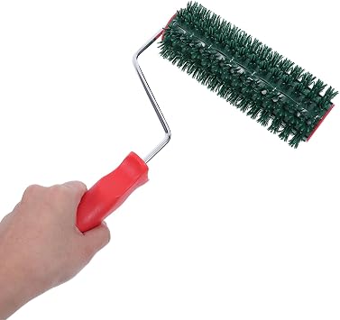 Green Plaster Texture Roller Brush, 7 Inch Width for DIY Art Projects