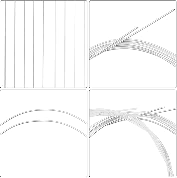 8 String Mandolin Strings Replacement Strings 8 String Set Winding Part Metal Texture Suitable for Long Tone Life