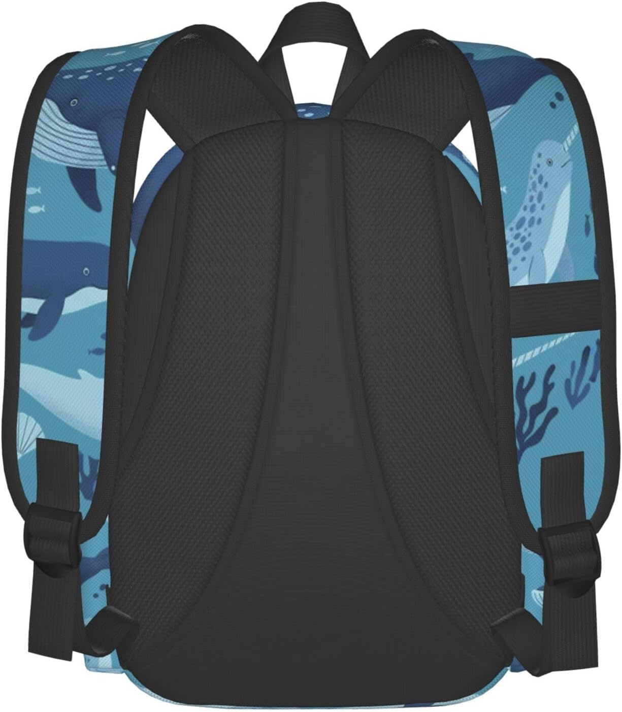 16 inch backpack Whales Laptop Backpack Full Print School Bookbag Shoulder Bag for Travel Daypack