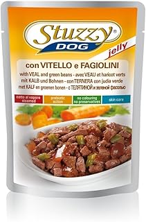 Stuzzy Dog Jelly Kalb & Bohnen, Hundefutter nass in Gelee, 24 Beutel x 100 g product image