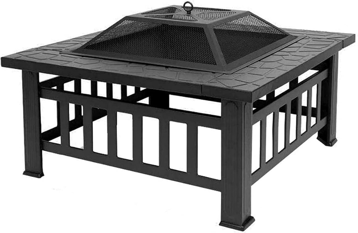 Garden Fire Pit Grill Bowl Grill Barbecue Rack Fire Pit Outdoor fire Pit Table, Wood Burning fire Pit, Courtyard Terrace Wood Burning fire Pit, Bonfire Barbecue Stove